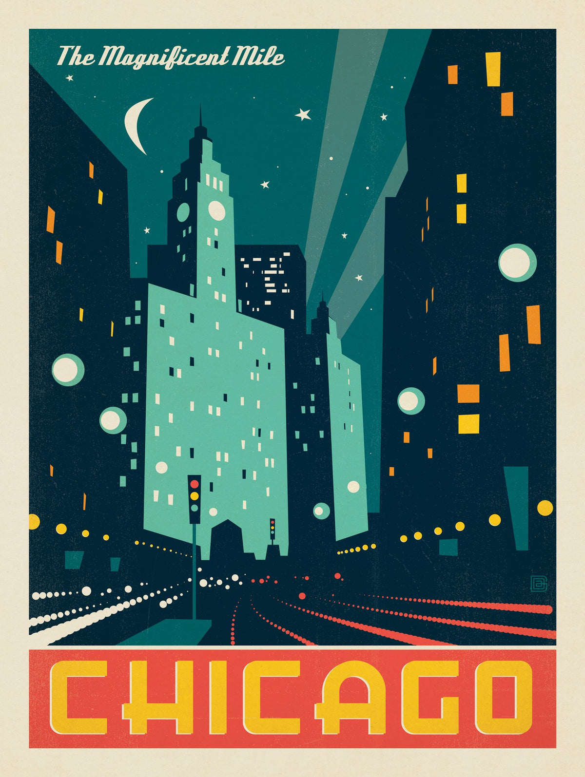 Chicago: Modern Magnificent Mile - Puzzle - Artwork