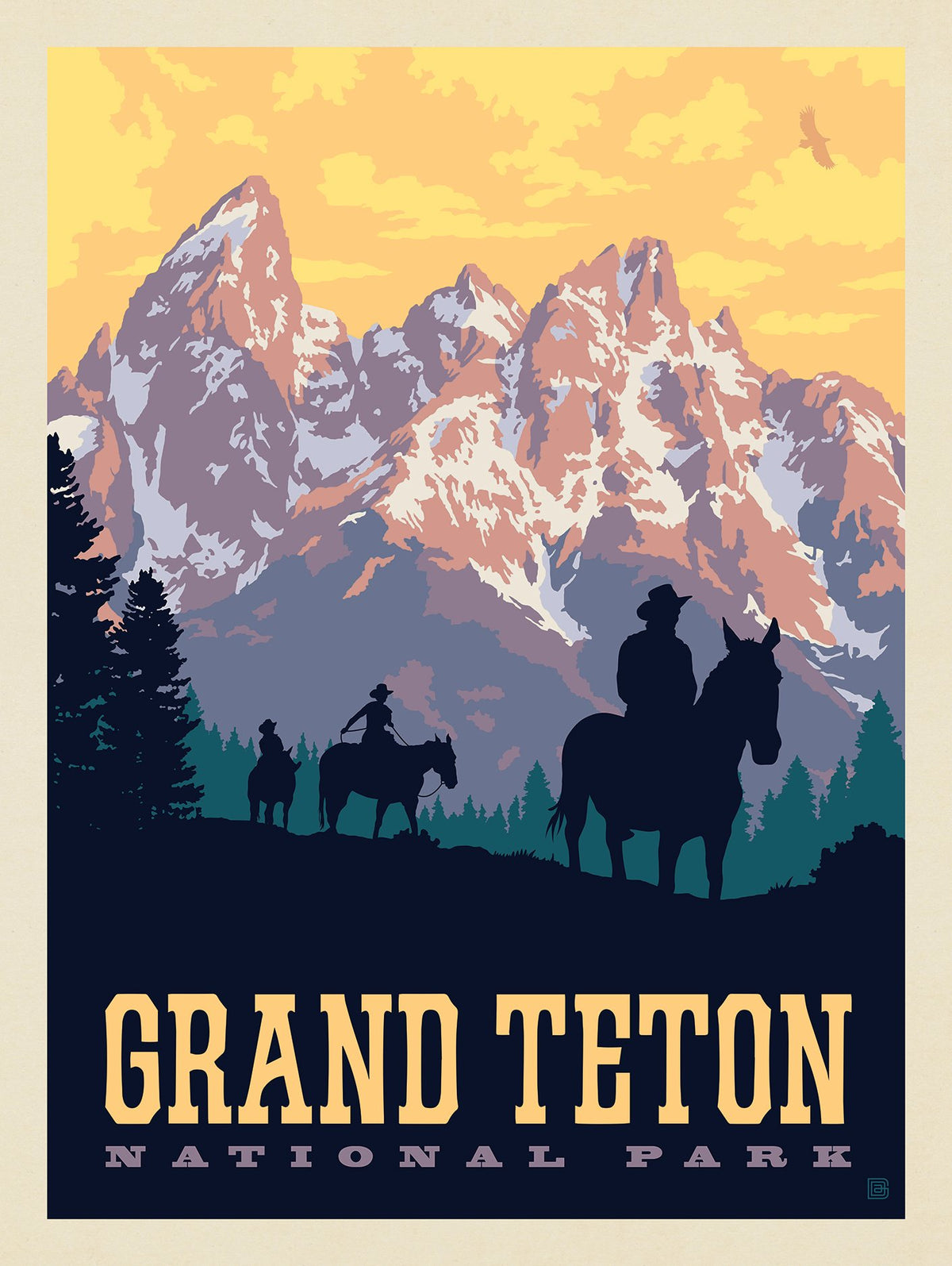 Grand Teton National Park: Ridin' High - Puzzle - Artwork