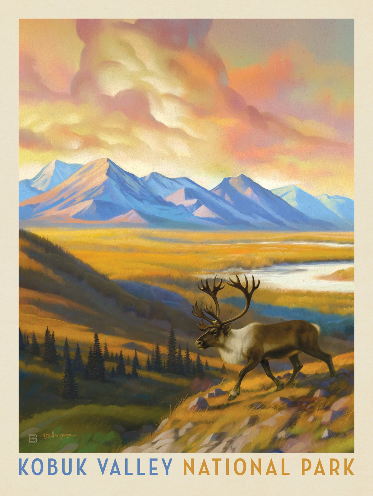 Kobuk Valley National Park: Caribou Country - Puzzle - Artwork
