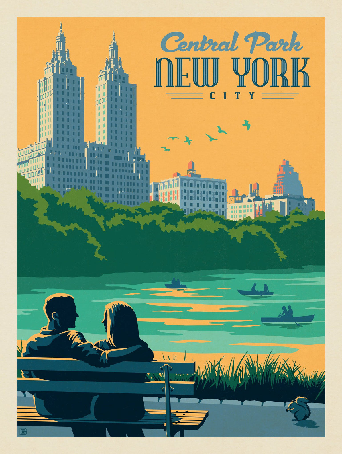 New York: Central Park Bench - Puzzle - Artwork