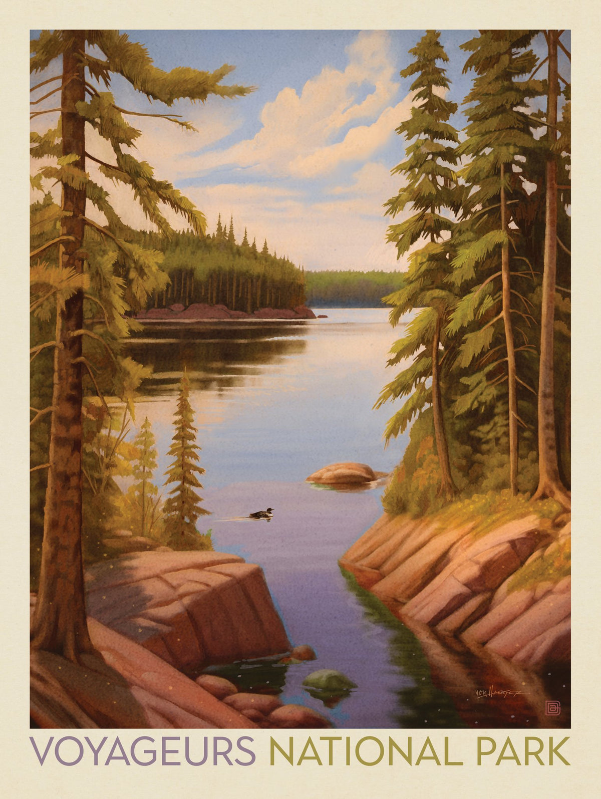 Voyageurs National Park: Quiet Cove - Puzzle - Artwork