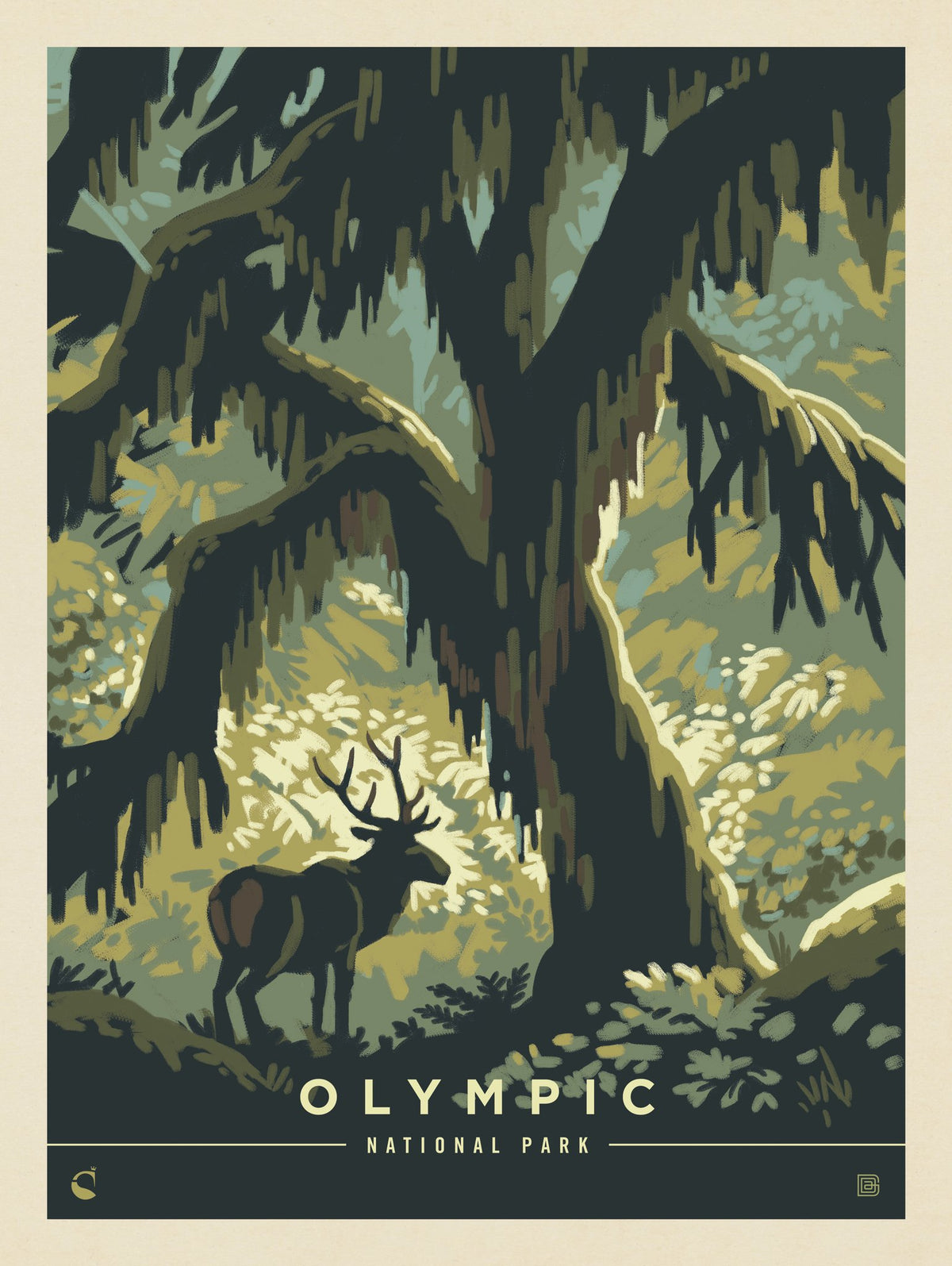 Olympic National Park: Deep In The Forest - Puzzle - Artwork