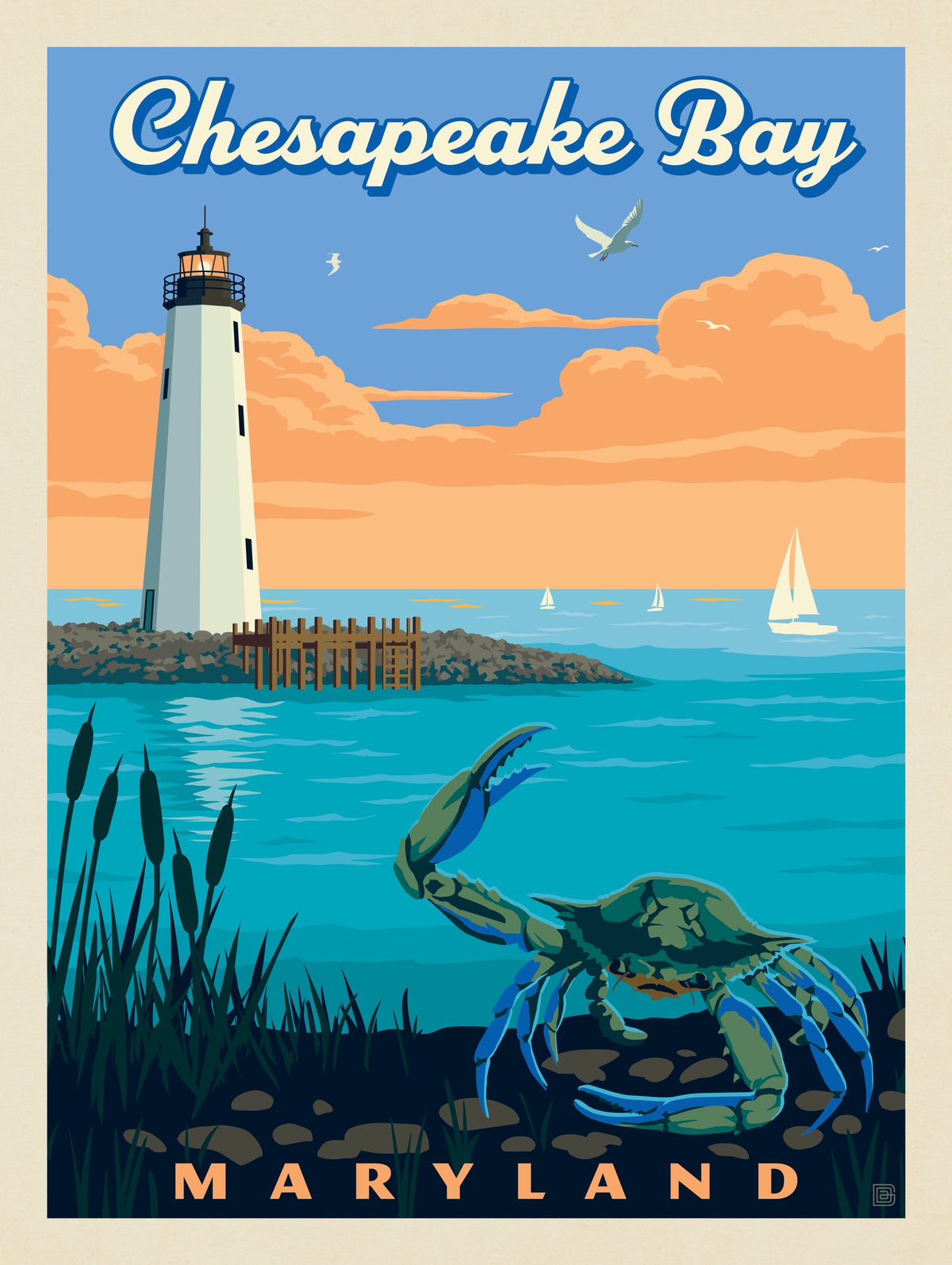 Chesapeake Bay: Blue Crab - Puzzle - Artwork
