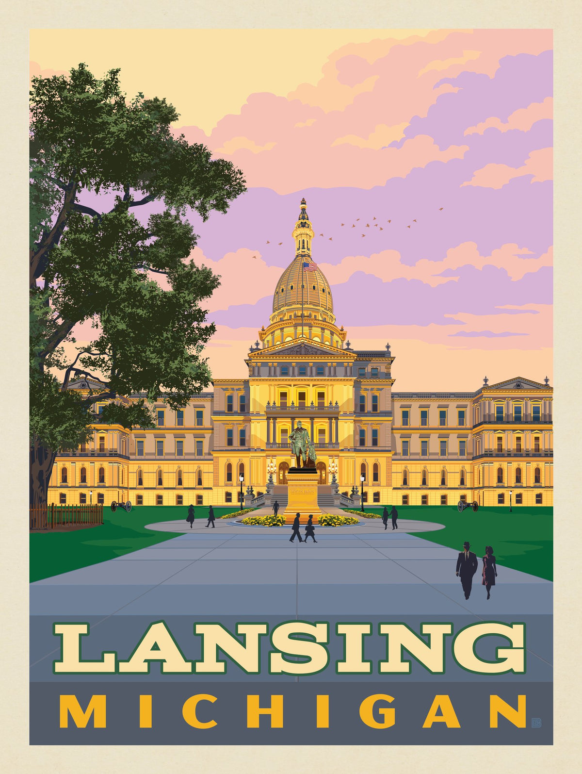 Lansing, Michigan - Puzzle - Artwork