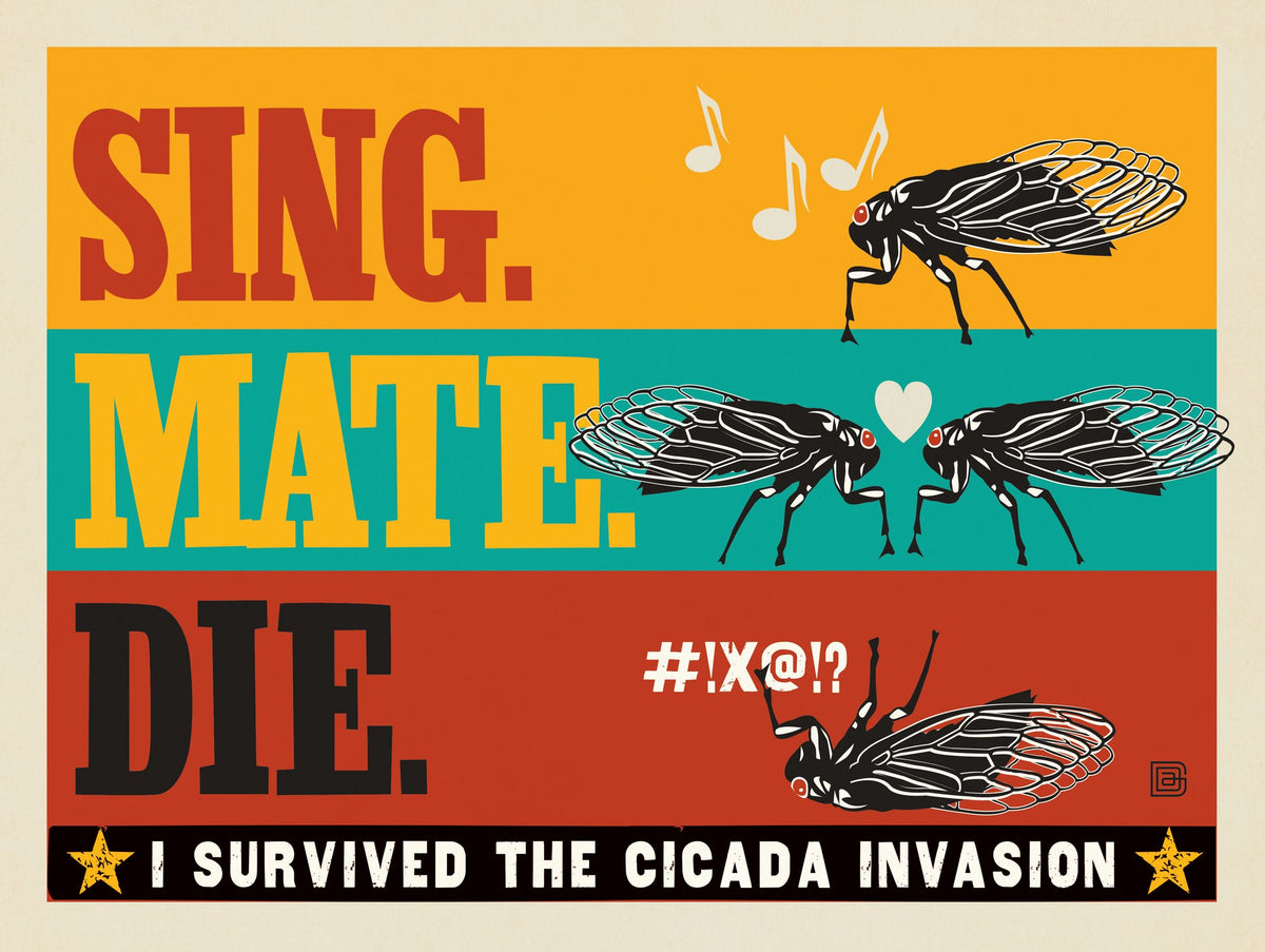 Cicada Invasion: Sing. Mate. Die. (Horizontal) - Puzzle - Artwork