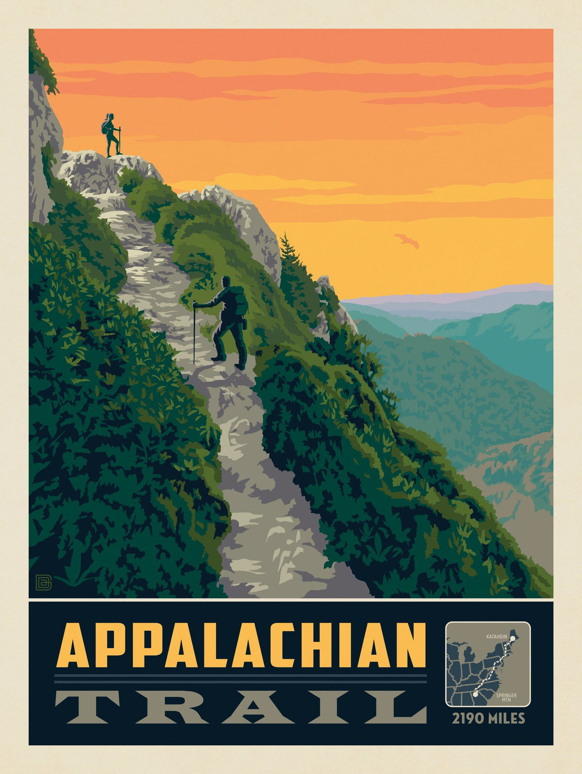 American Hiking Trails: Appalachian Trail - Puzzle - Artwork