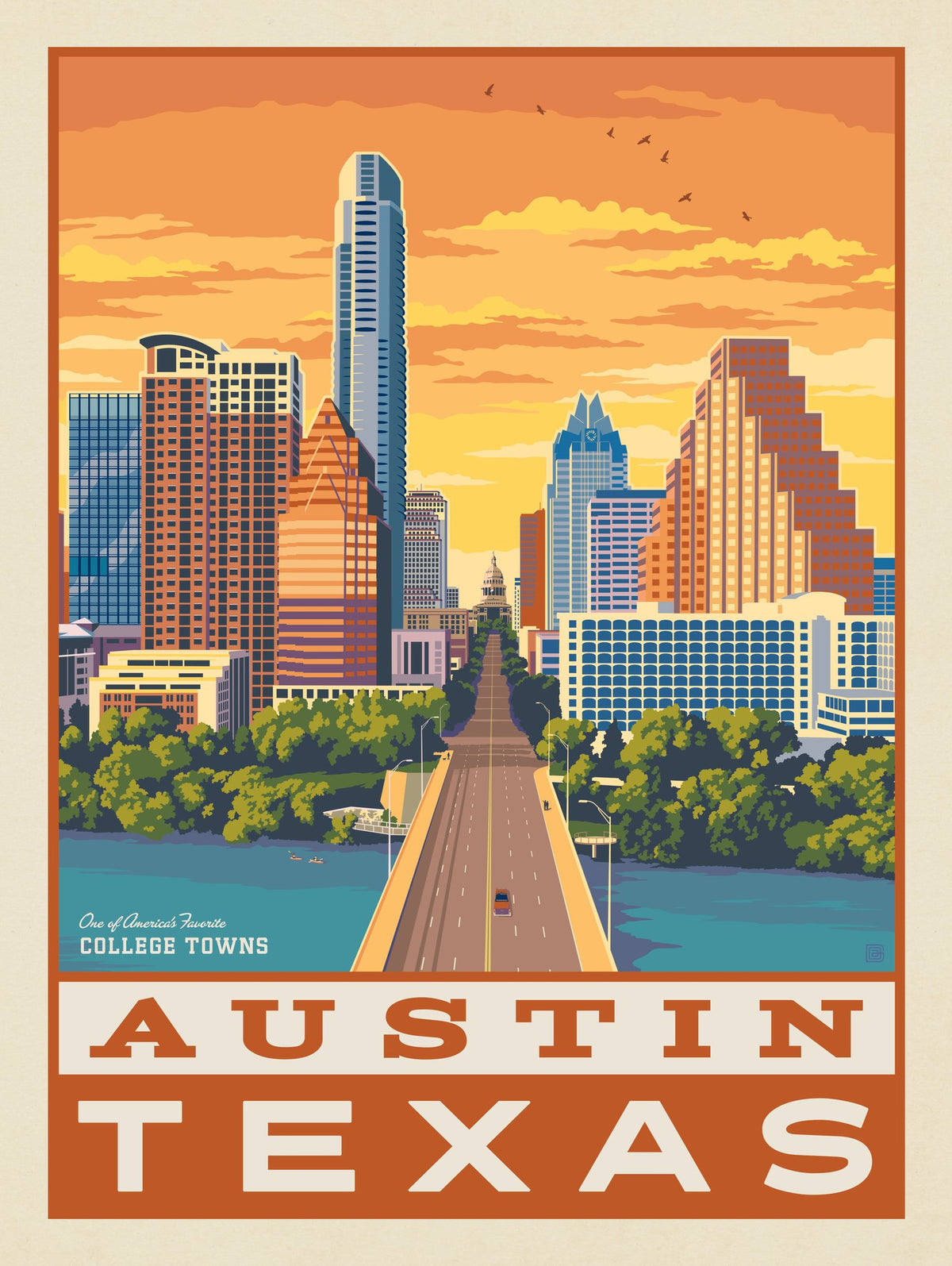 American College Towns: Austin, Texas - Puzzle - Artwork