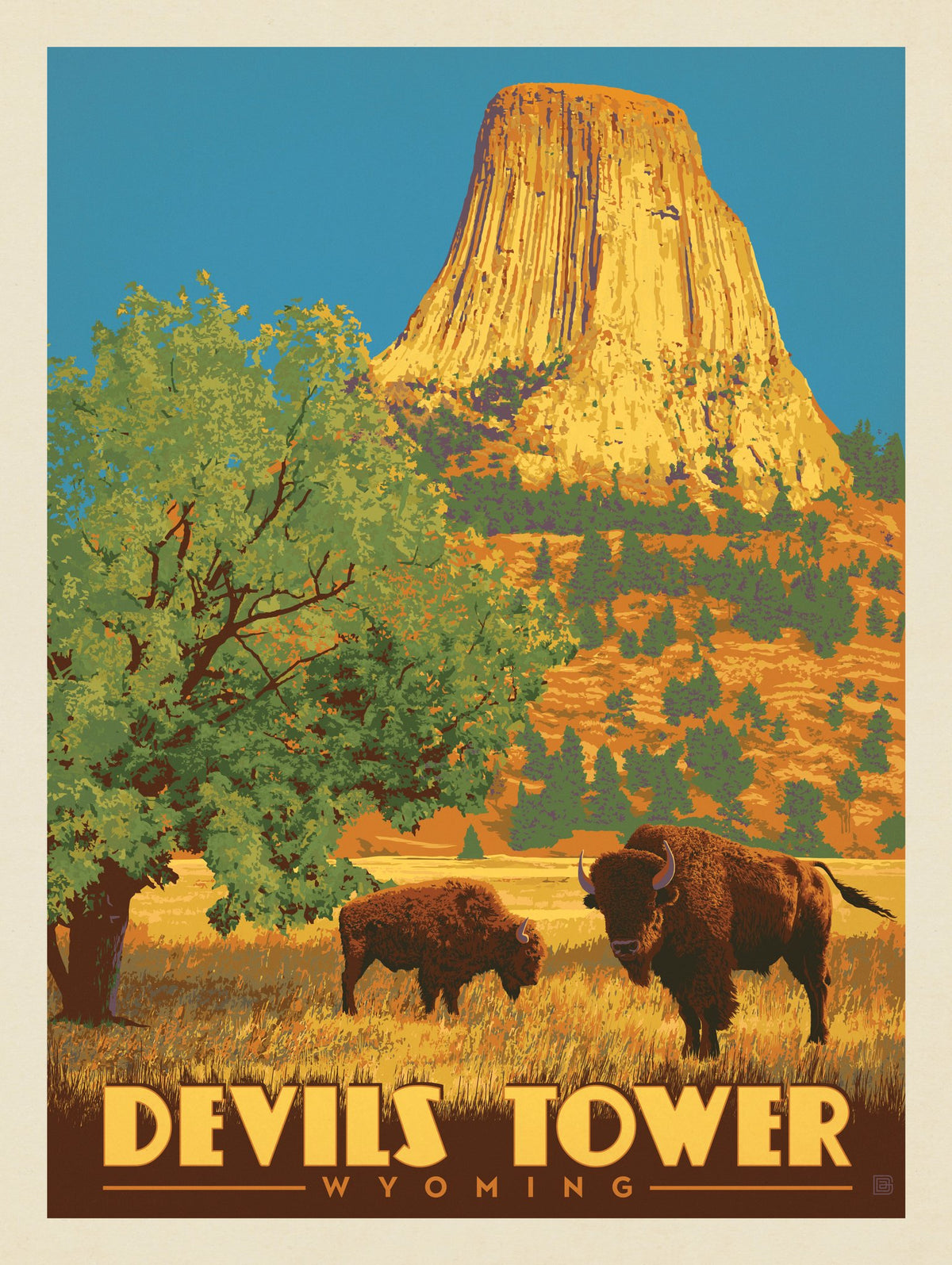 Devils Tower, Wyoming - Puzzle - Artwork