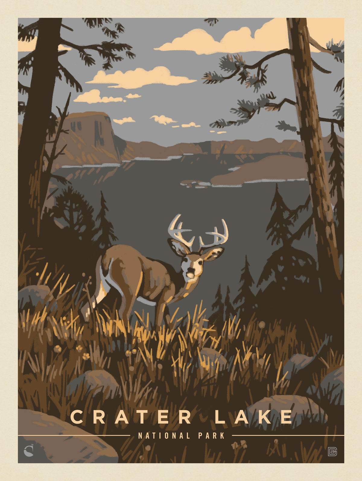 Crater Lake National Park: Big Bucks - Puzzle - Artwork