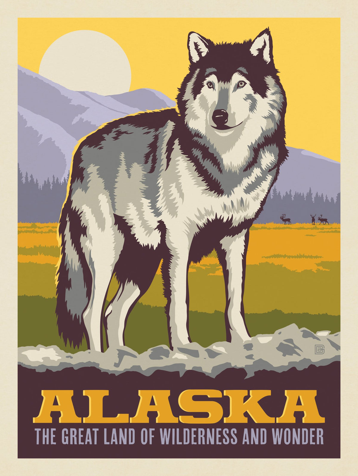 Alaska: Gray Wolf - Puzzle - Artwork
