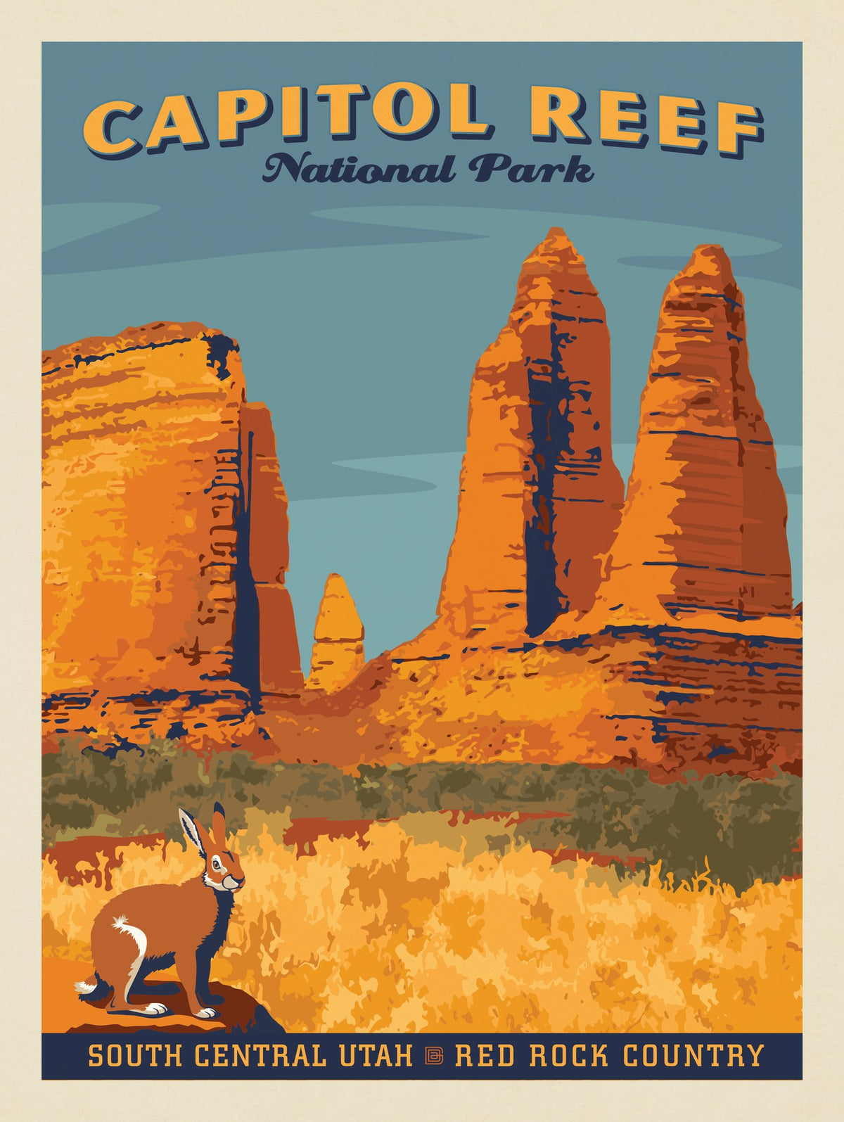 Capitol Reef National Park: Jack Rabbit - Puzzle - Artwork