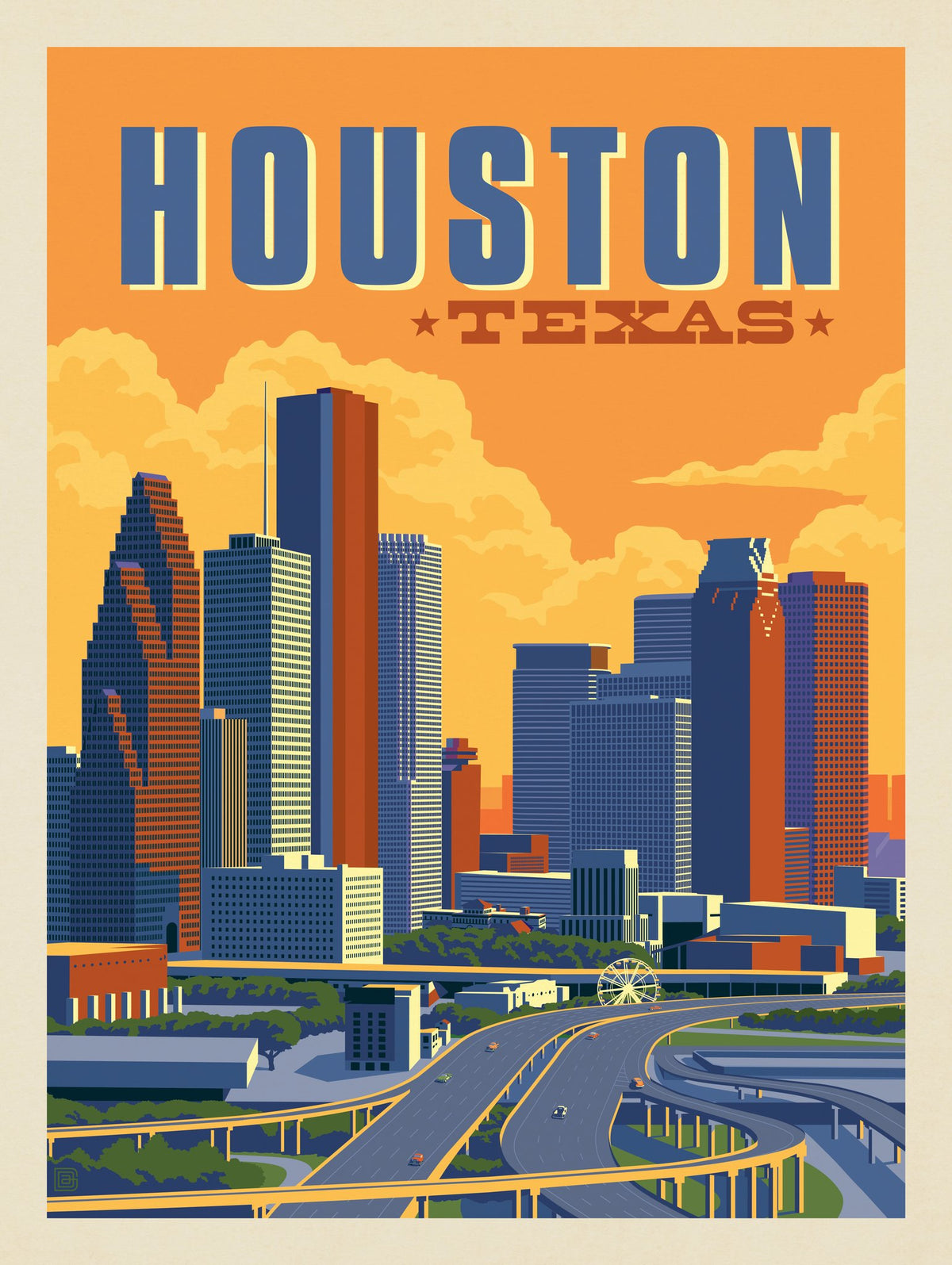 Houston, Texas: Skyline - Puzzle - Artwork