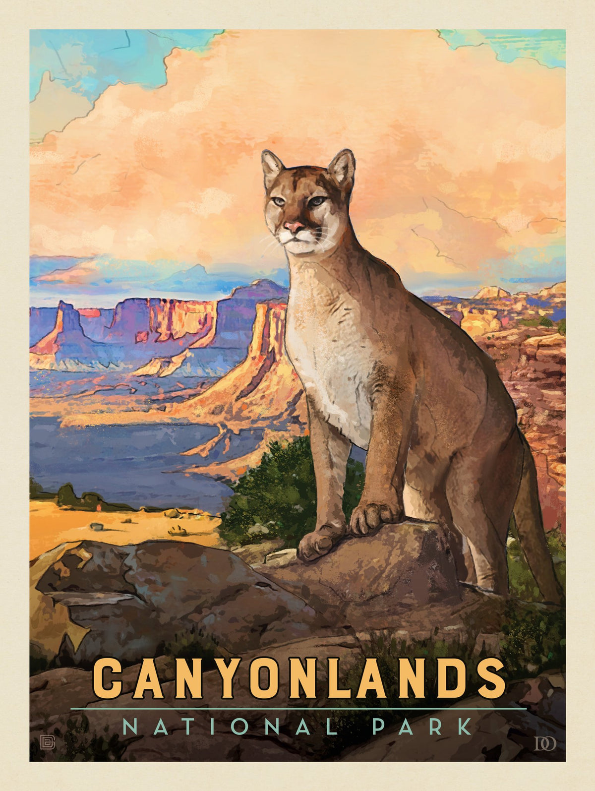Canyonlands National Park: Cougar - Puzzle - Artwork