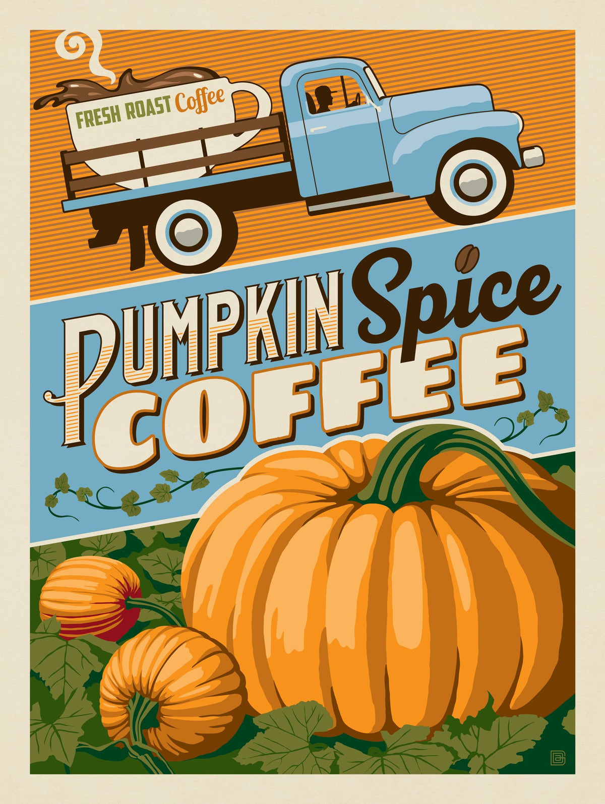 Pumpkin Spice Coffee - Puzzle - Artwork