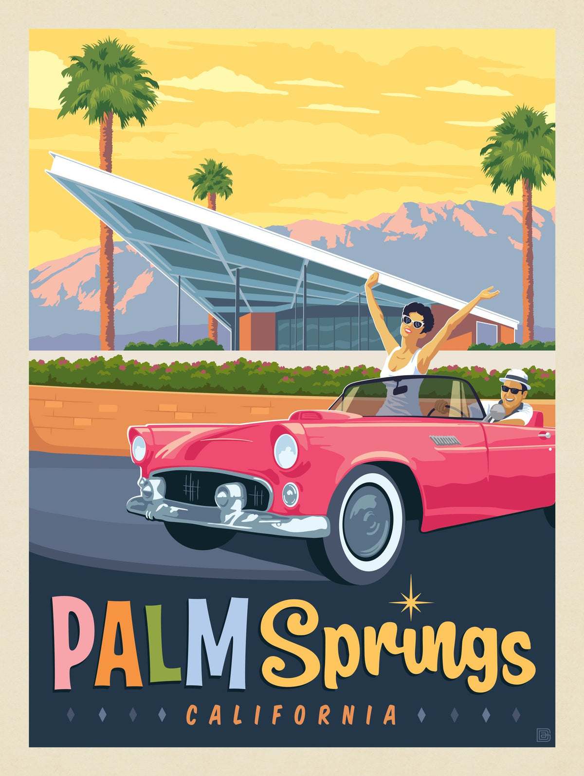 Palm Springs, CA: Mid-Century Visitor Center - Puzzle - Artwork