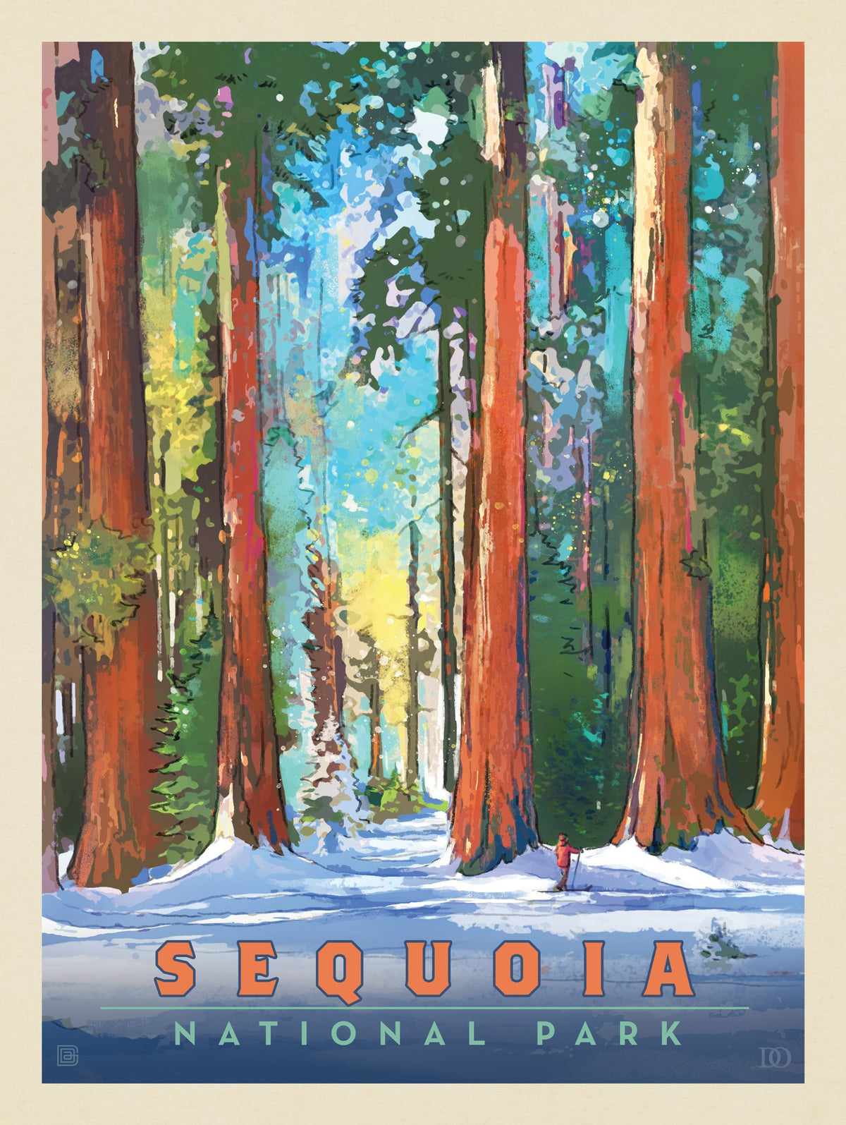 Sequoia National Park: Fresh Snow - Puzzle - Artwork
