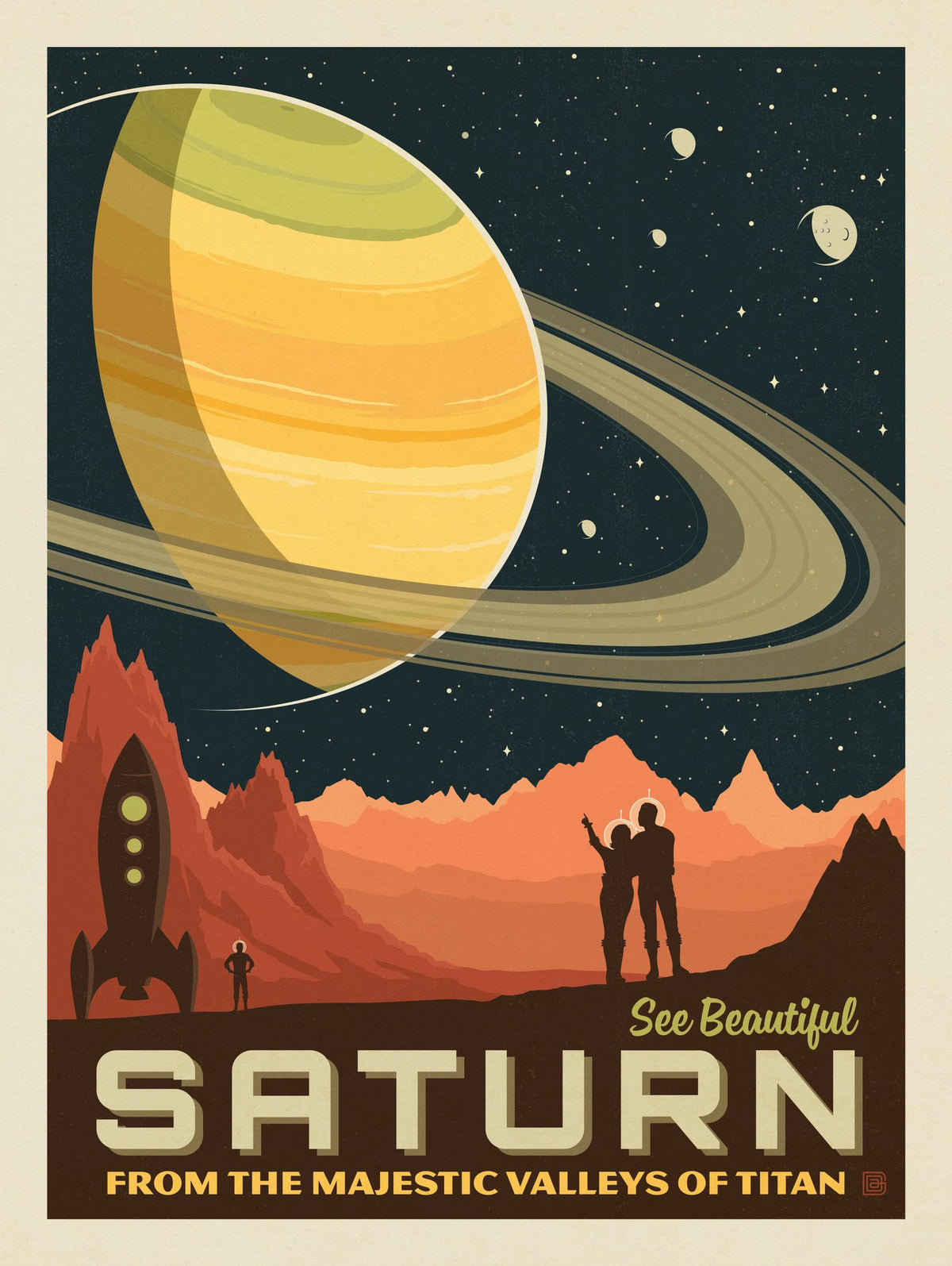 Saturn: From The Valleys Of Titan - Puzzle - Artwork