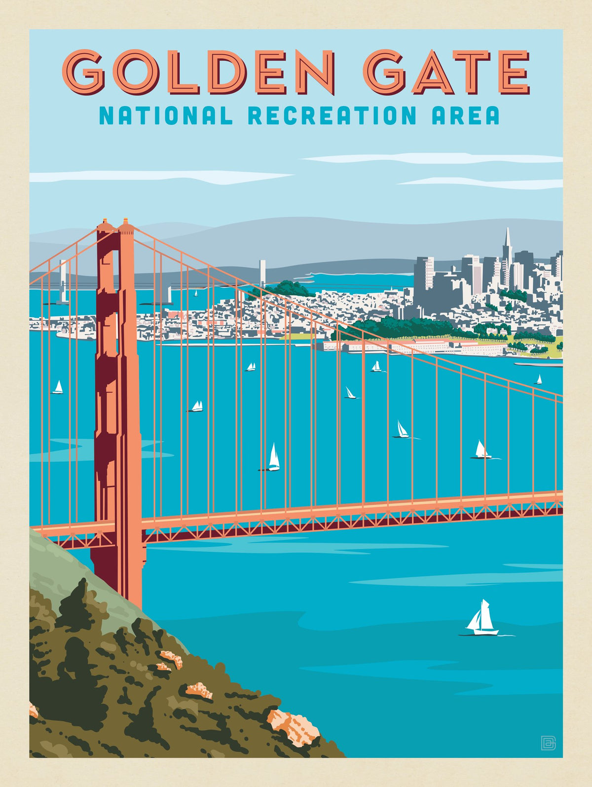 Golden Gate National Recreation Area - Puzzle - Artwork