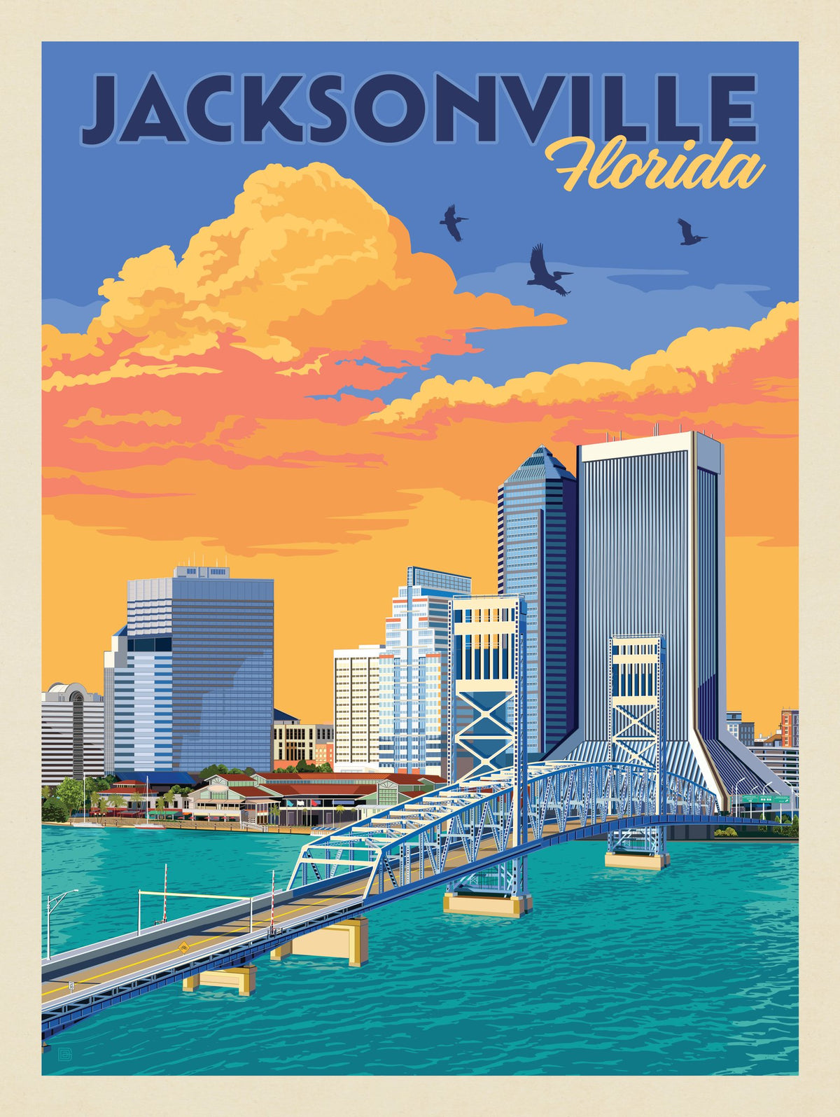 Jacksonville, FL - Puzzle - Artwork