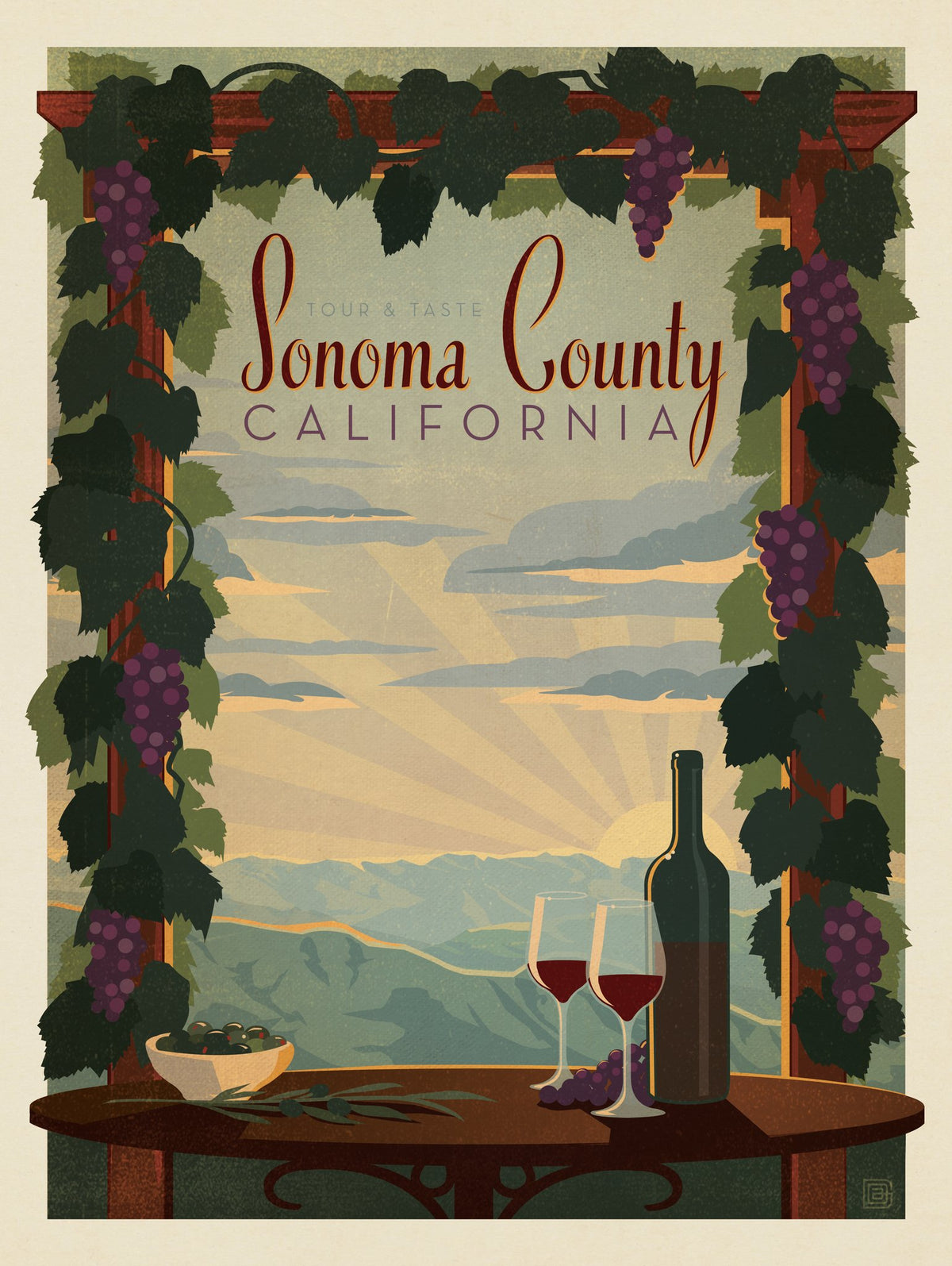 Sonoma County - Puzzle - Artwork