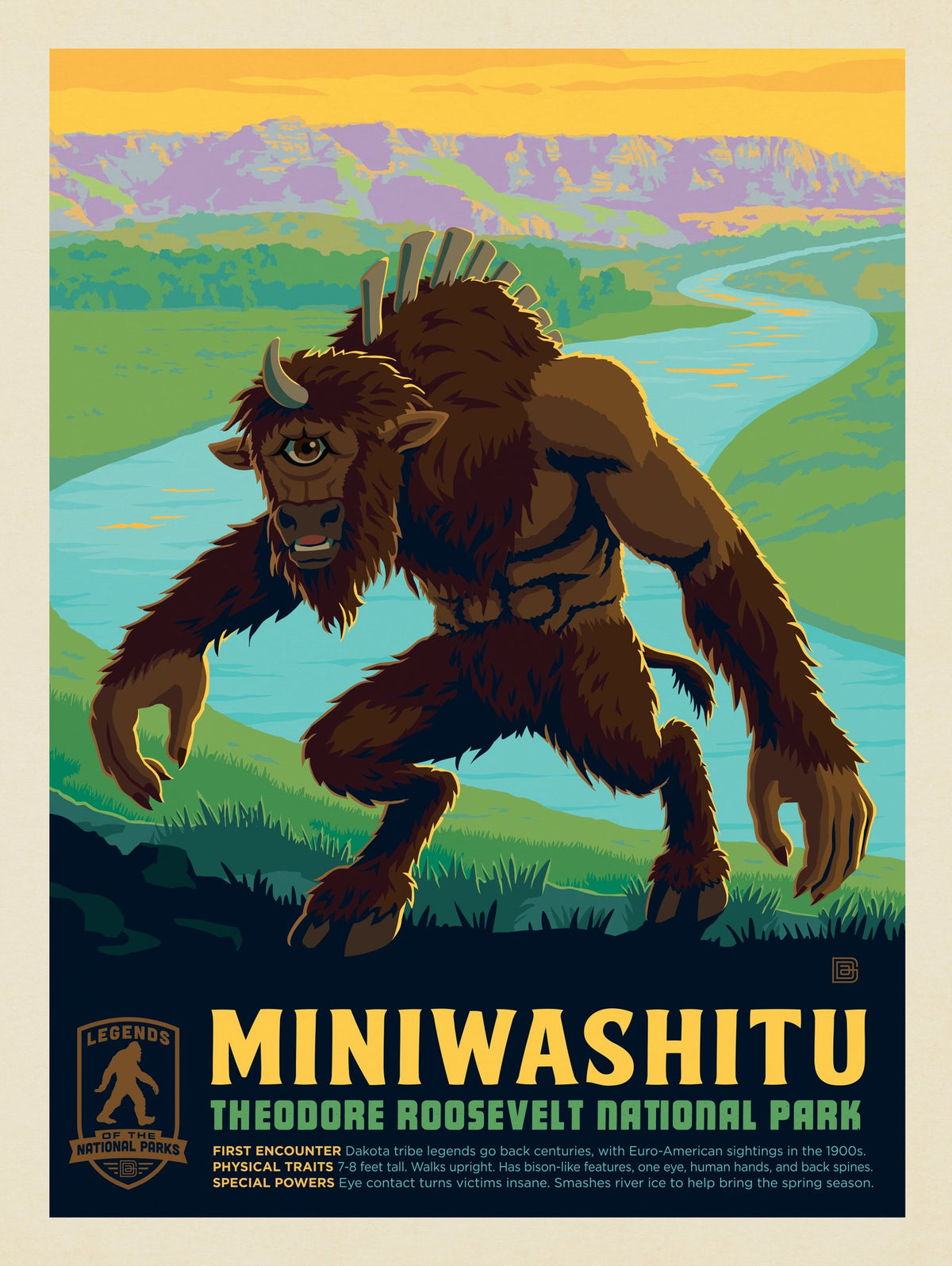 Legends Of The National Parks: Theodore Roosevelt's Miniwashitu - Puzzle - Artwork