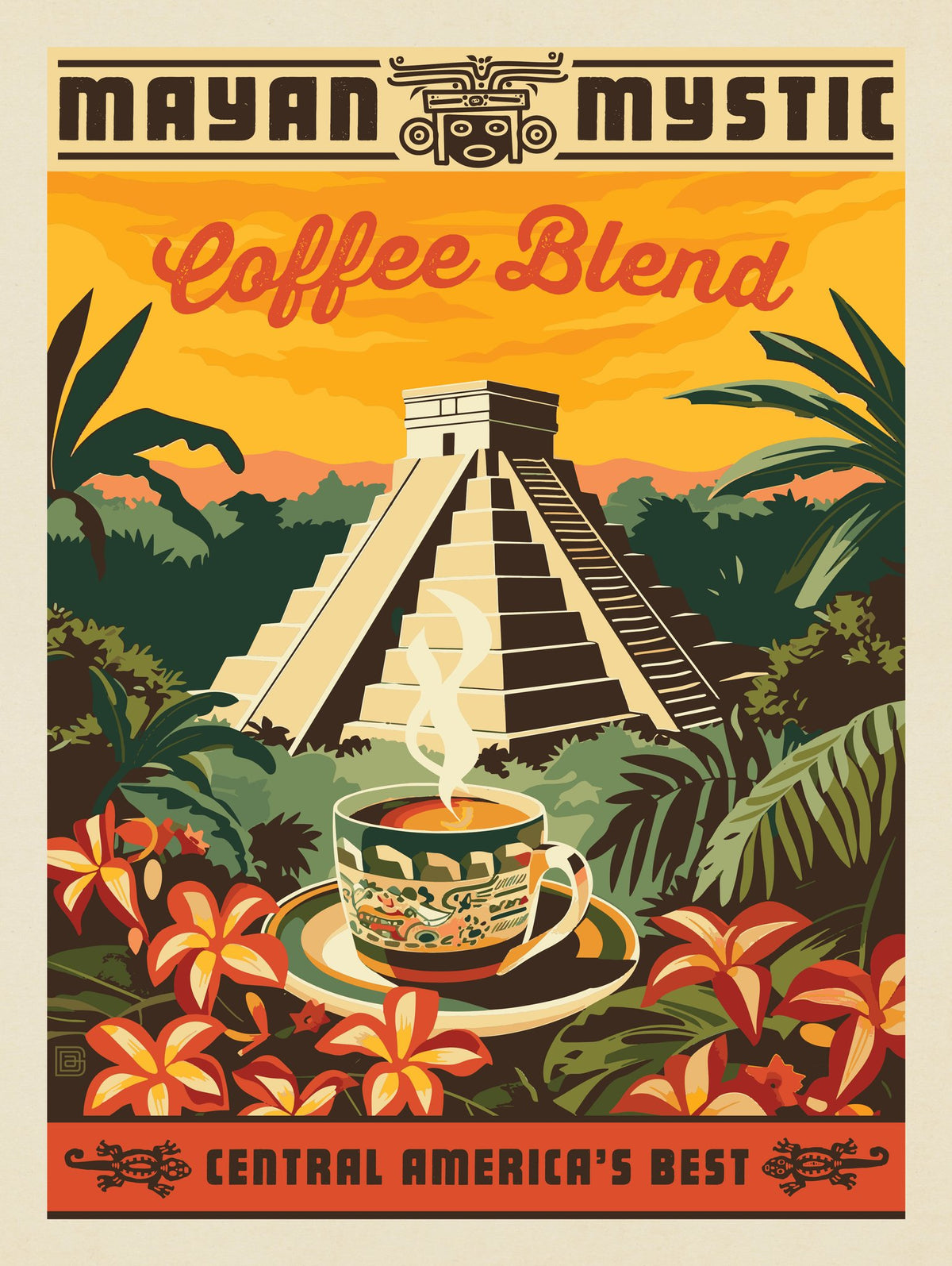 Mayan Mystic Coffee Blend - Puzzle - Artwork