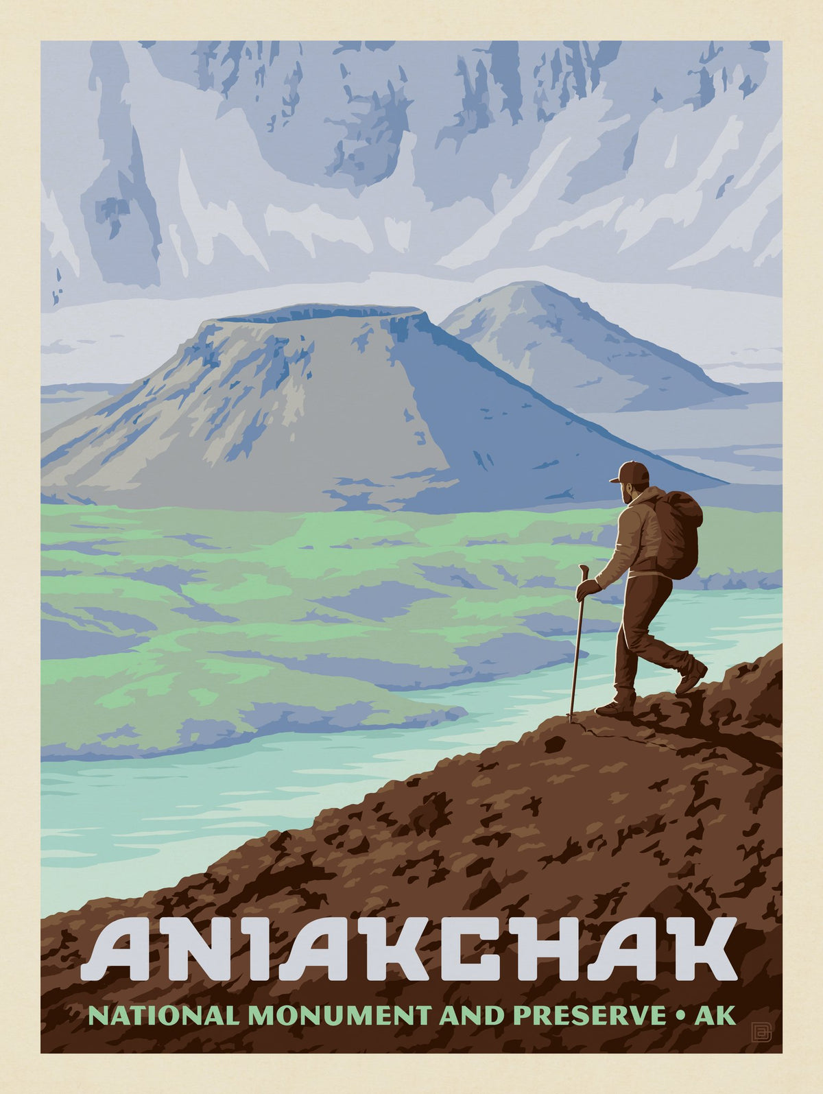 Aniakchak National Monument & Preserve, Alaska - Puzzle - Artwork