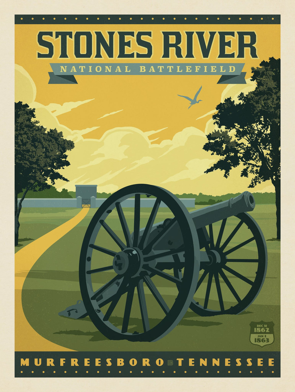 Stones River National Battlefield, TN - Puzzle - Artwork