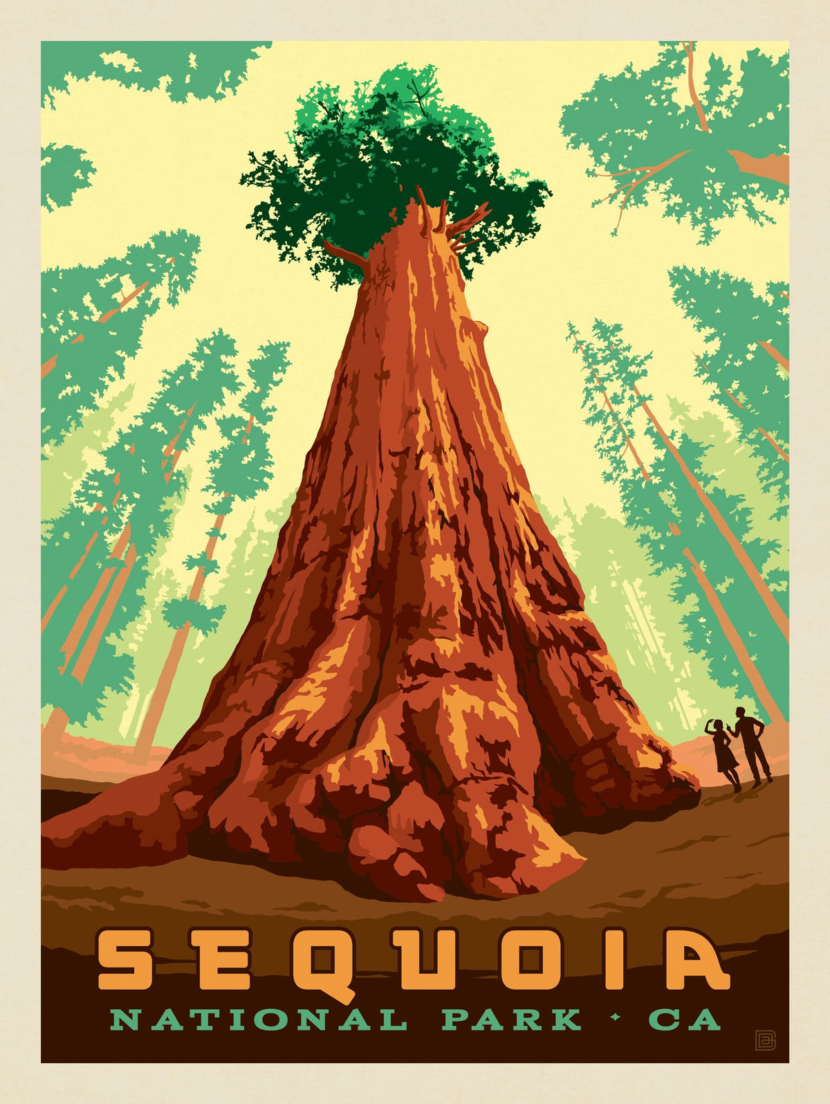 Sequoia National Park: At the Foot of Sherman - Puzzle - Artwork