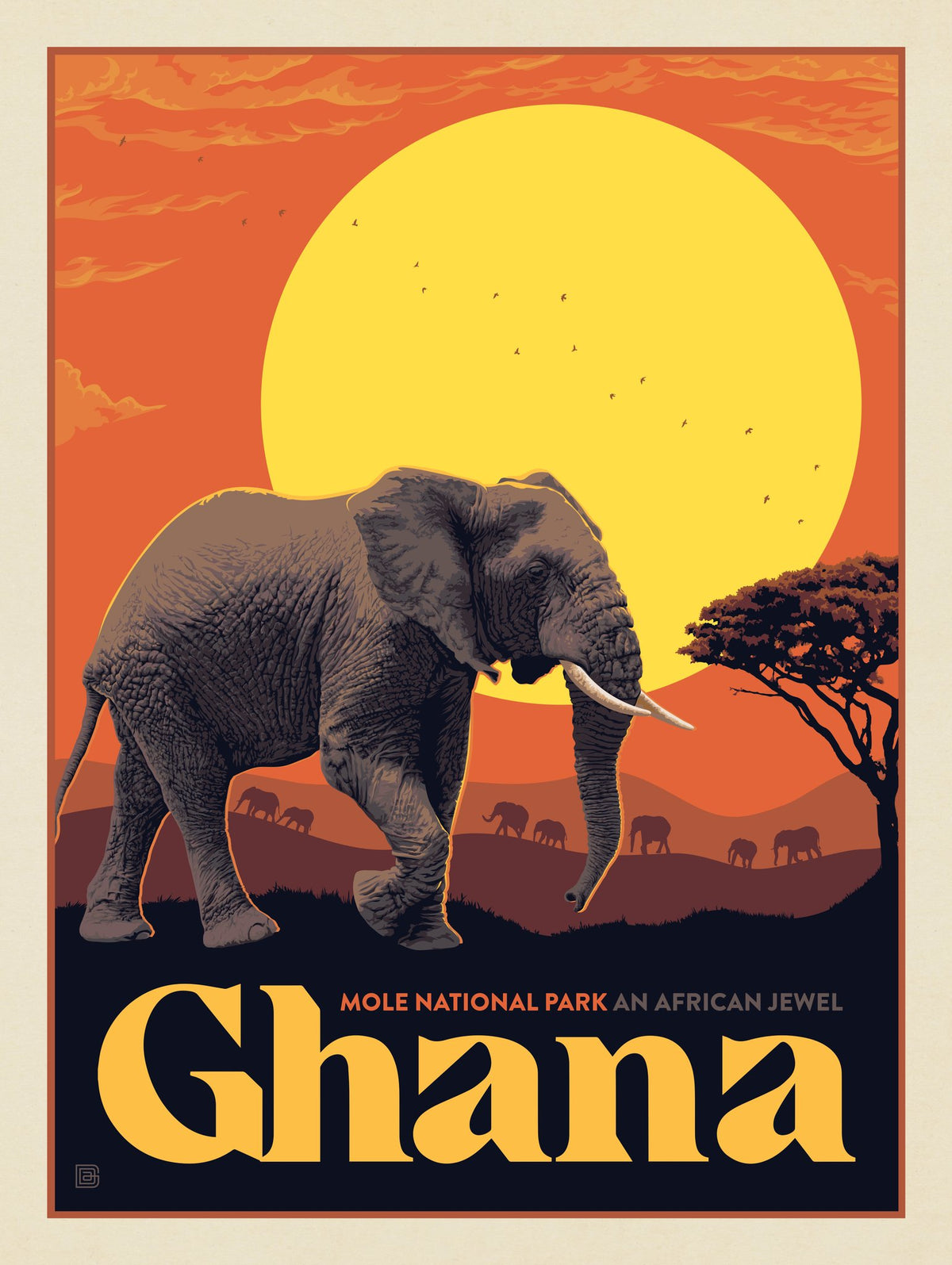 Ghana, Africa - Puzzle - Artwork