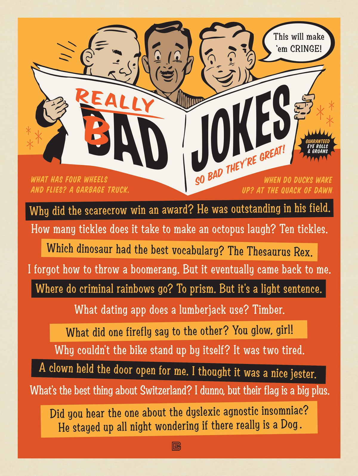 Dad Jokes: Really Great BAD Jokes - Puzzle - Artwork