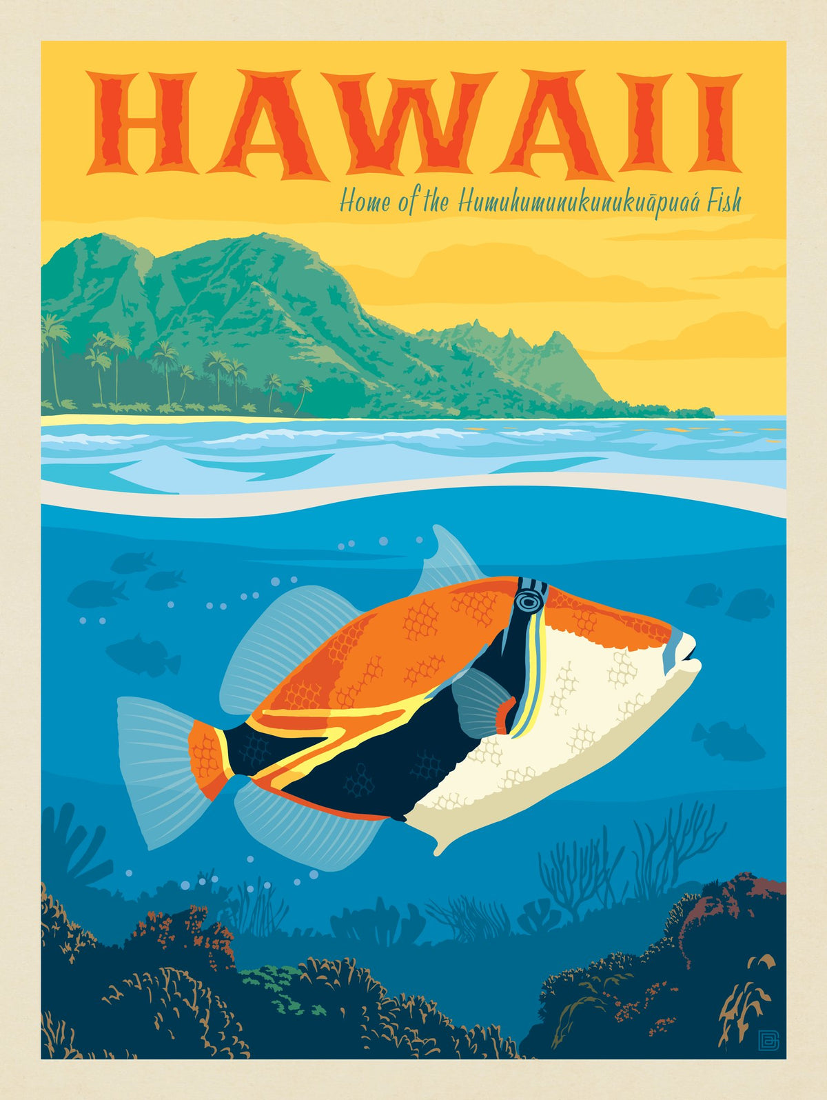 Hawaii: Reef Triggerfish - Puzzle - Artwork
