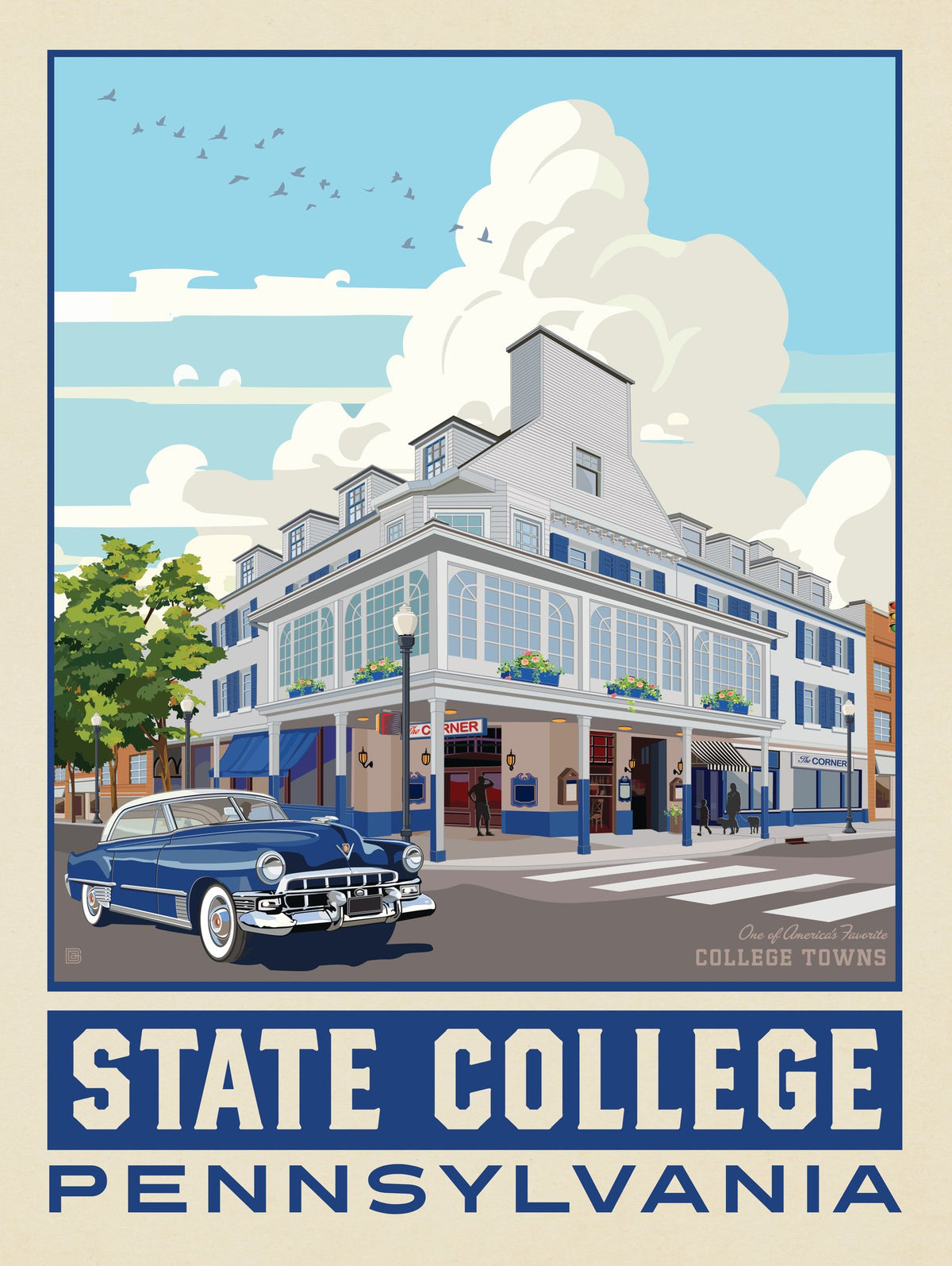 American College Towns: State College, PA - Puzzle - Artwork
