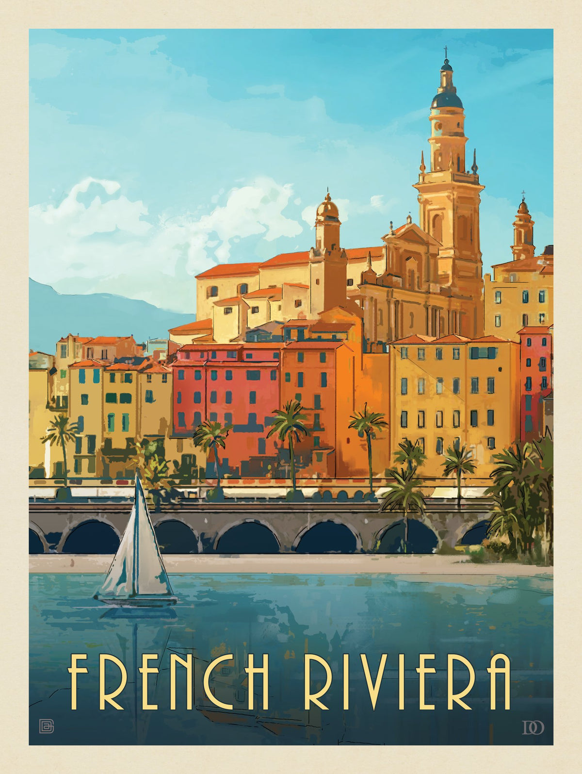 France: French Riviera - Puzzle - Artwork