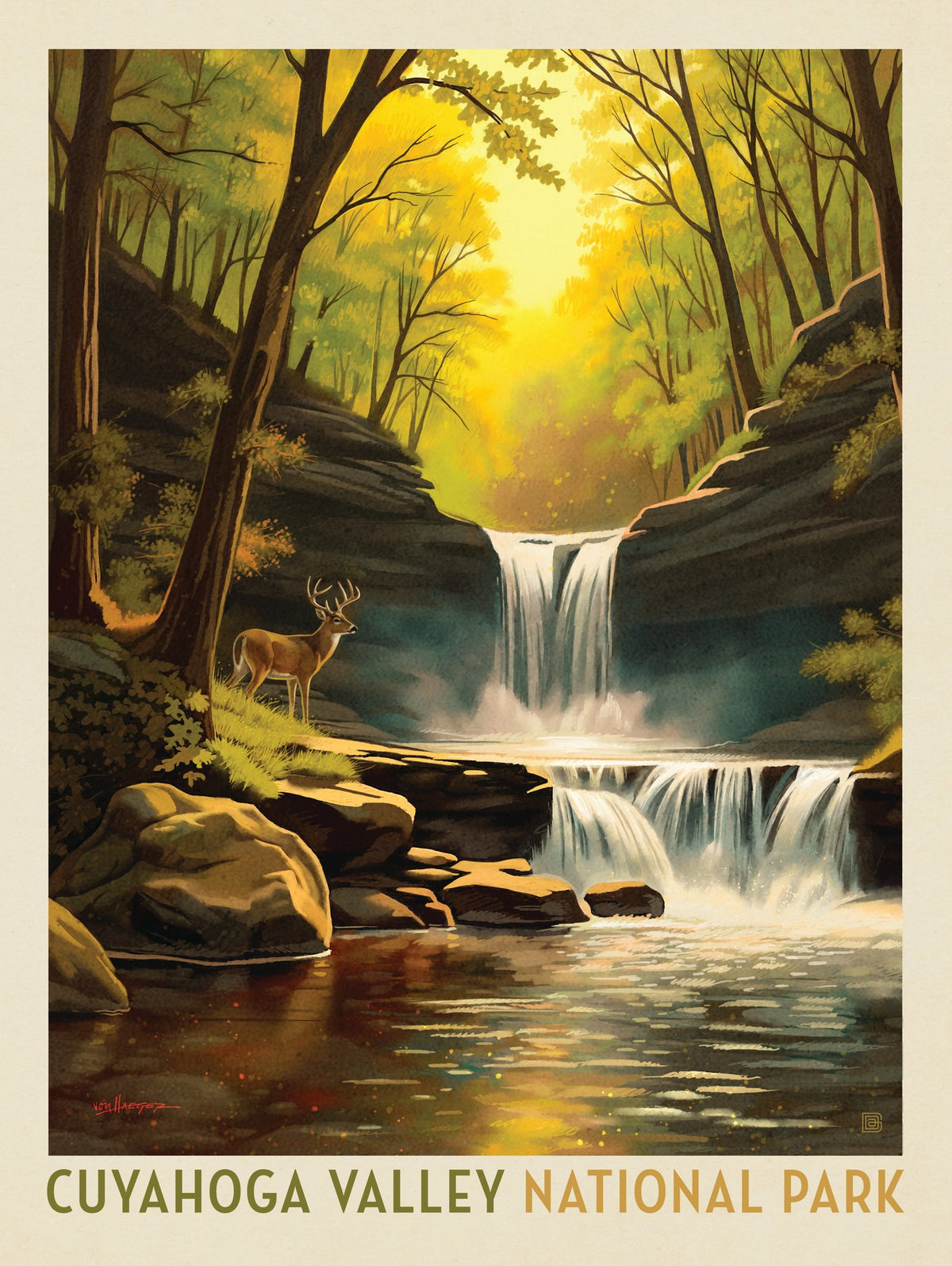 Cuyahoga Valley National Park: Evening Hush - Puzzle - Artwork
