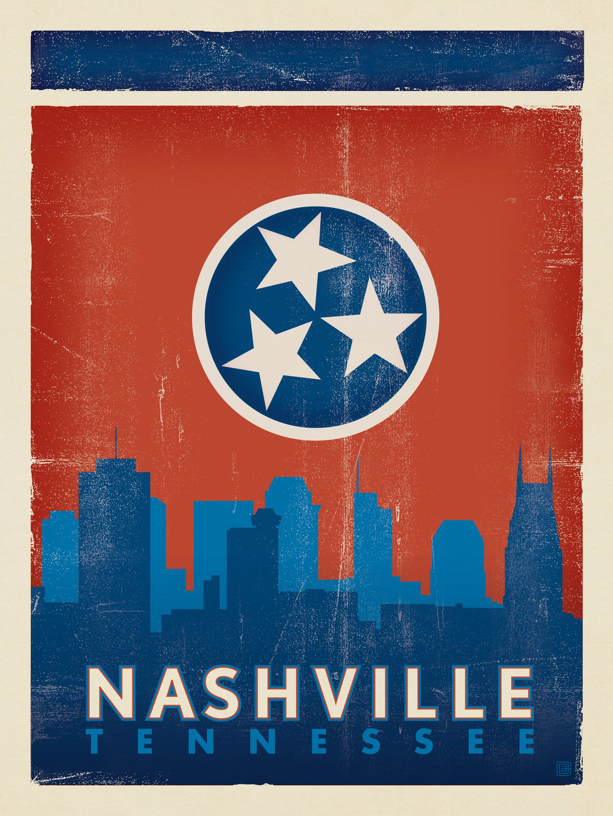 State Flag Skyline - Puzzle - Artwork