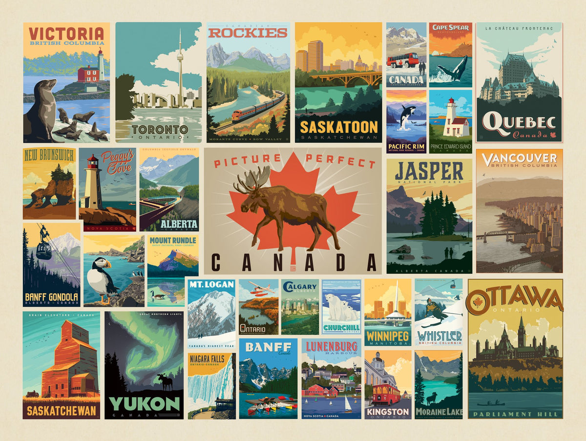 Canada: Picture Perfect Collage (Horizontal) - Puzzle - Artwork