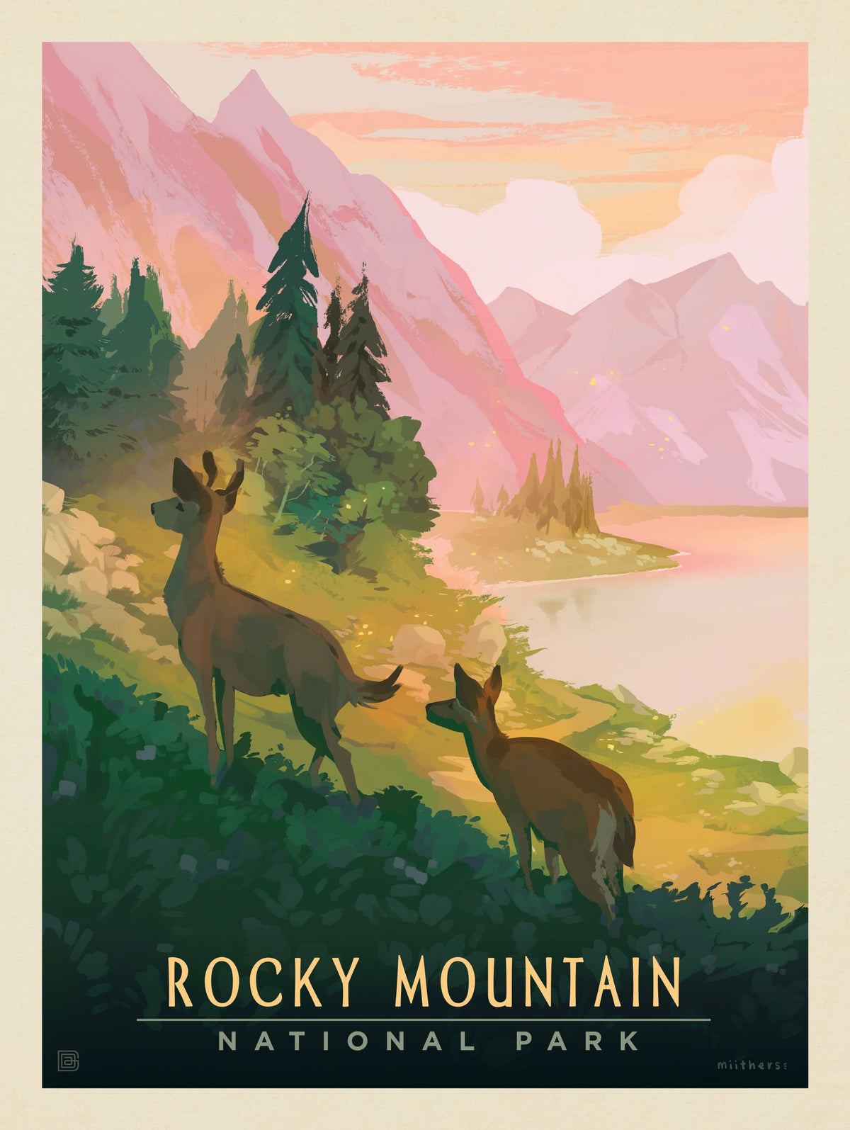 Rocky Mountain National Park: Deer - Puzzle - Artwork