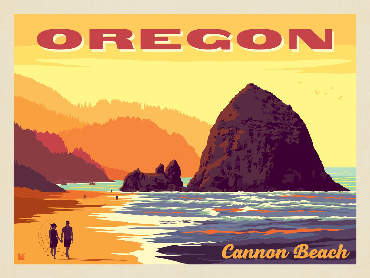 Oregon Coast: Cannon Beach - Puzzle - Artwork