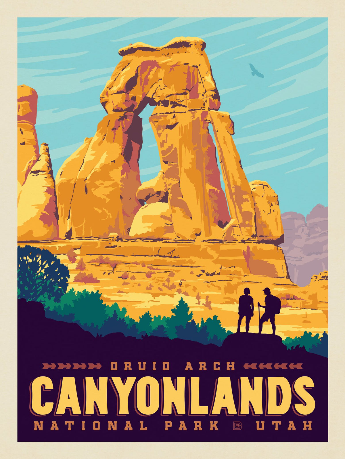 Canyonlands National Park: Druid Arch - Puzzle - Artwork