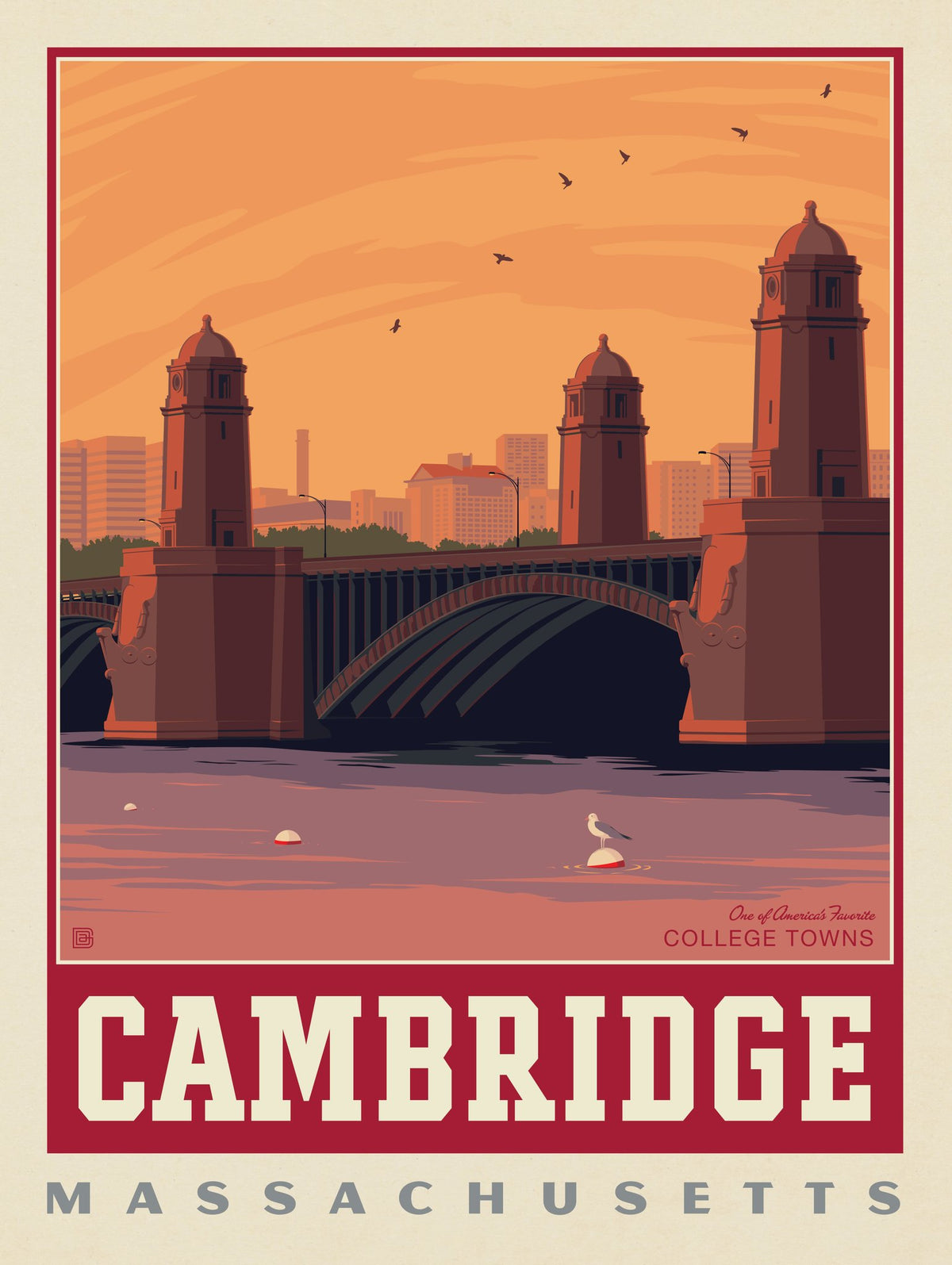American College Towns: Cambridge, MA - Puzzle - Artwork