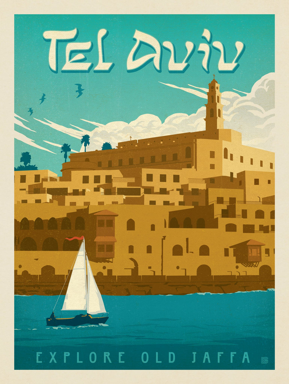 Israel: Tel Aviv - Puzzle - Artwork