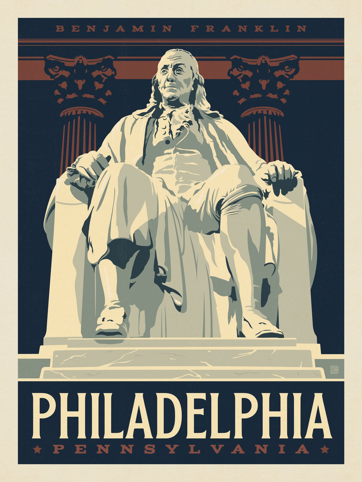 Philadelphia: Benjamin Franklin Institute - Puzzle - Artwork