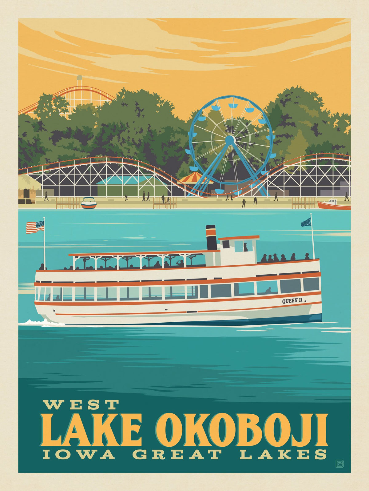 West Lake Okoboji, Iowa - Puzzle - Artwork