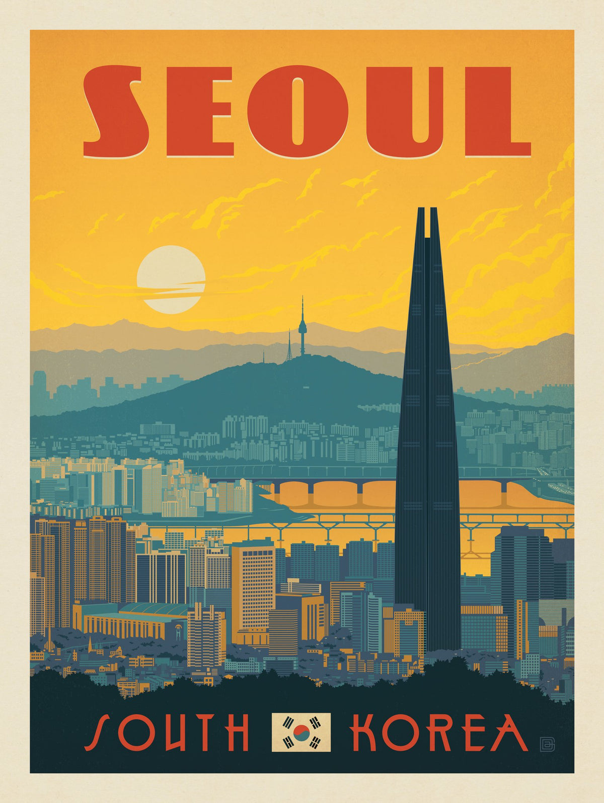 South Korea: Seoul - Puzzle - Artwork