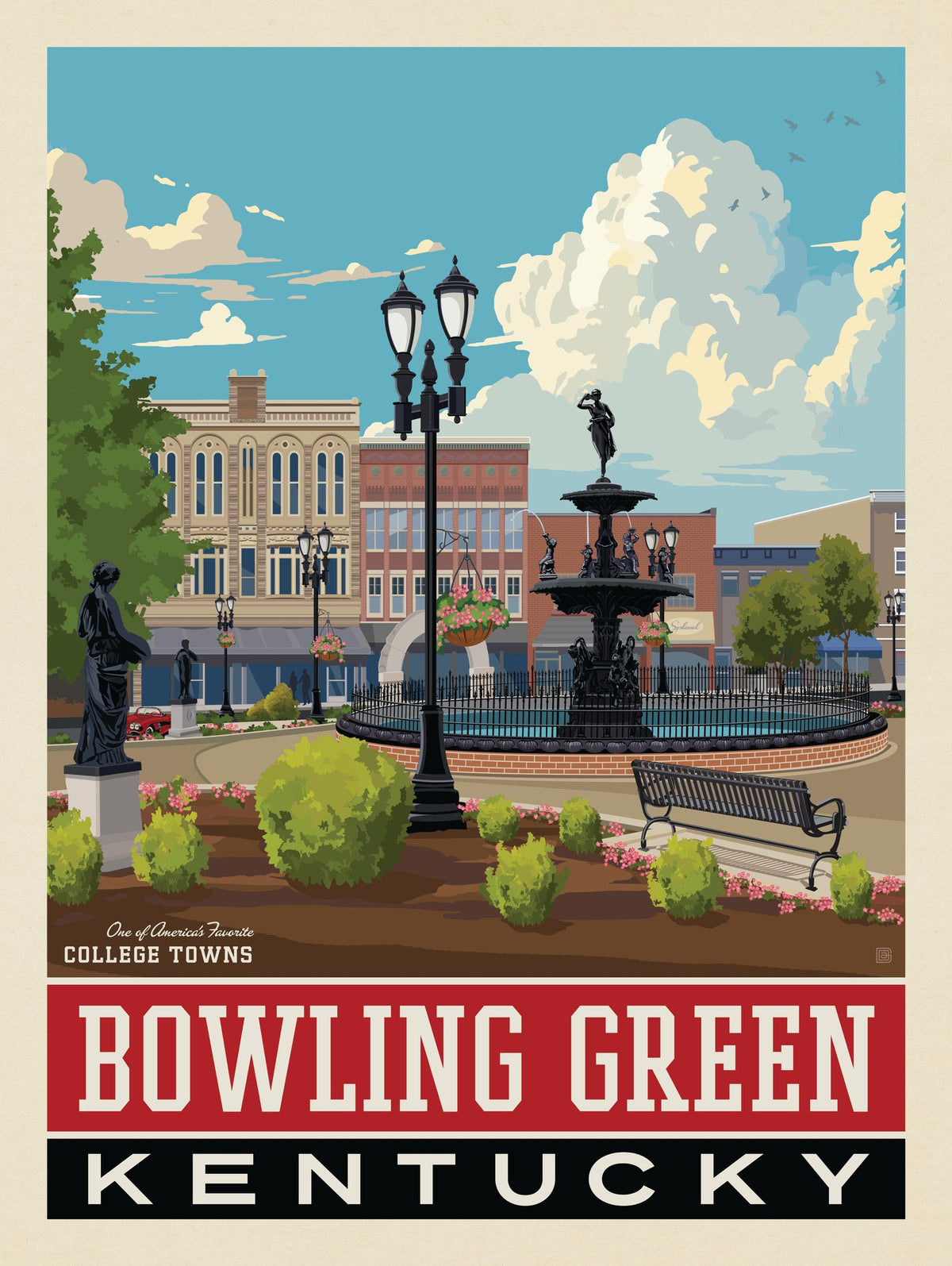 American College Towns: Bowling Green, KY - Puzzle - Artwork