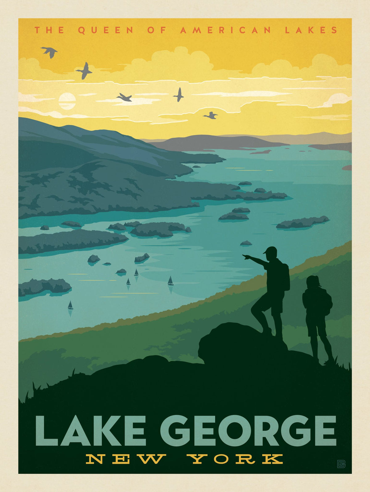 Lake George, NY: Overlook - Puzzle - Artwork