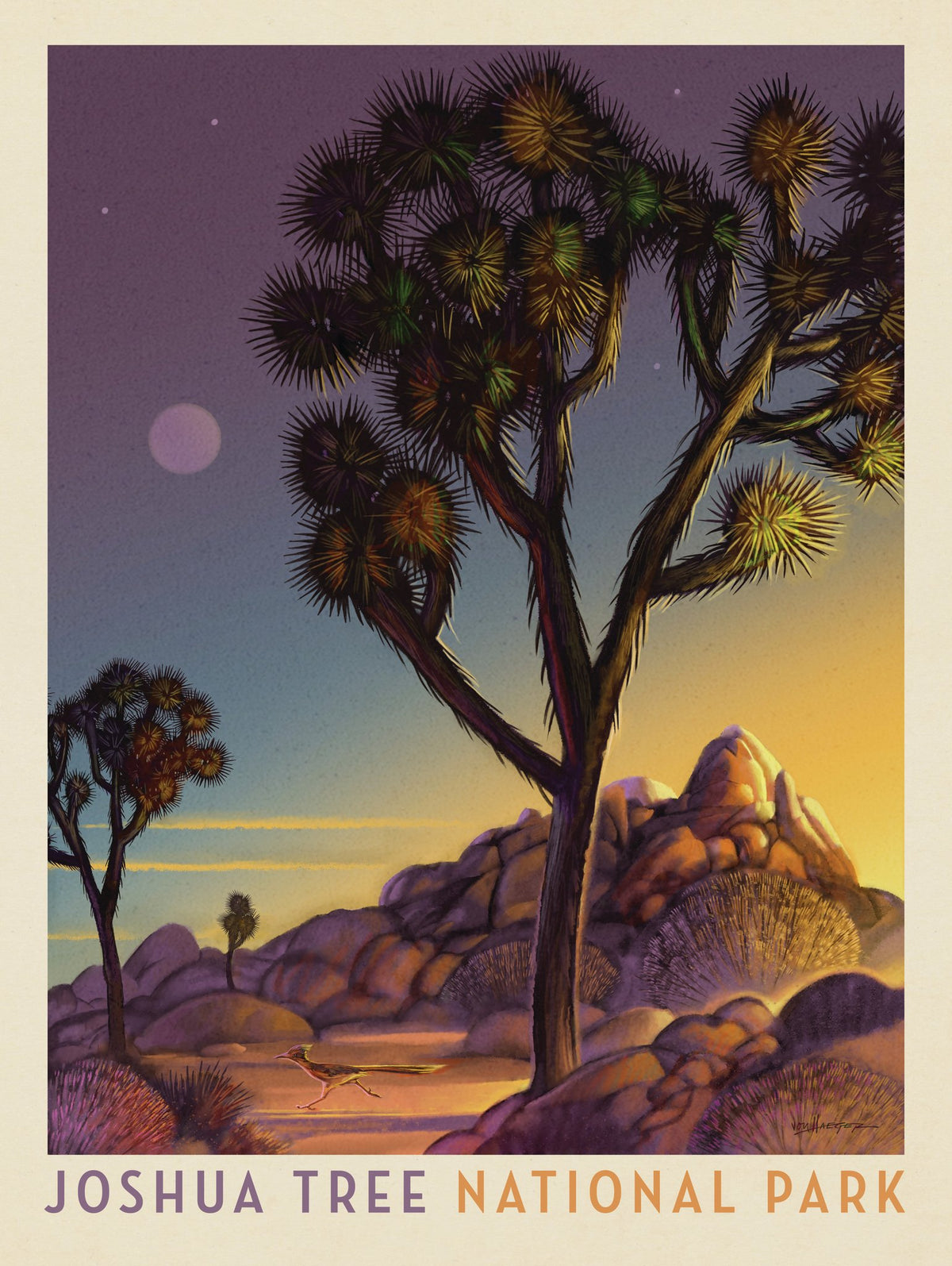 Joshua Tree National Park: Into The Evening - Puzzle - Artwork