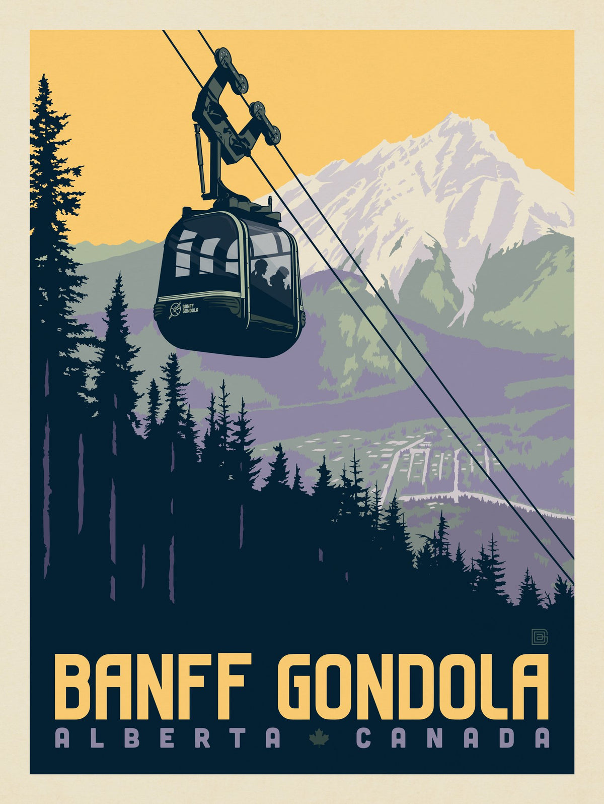 Canada: Banff Gondola - Puzzle - Artwork