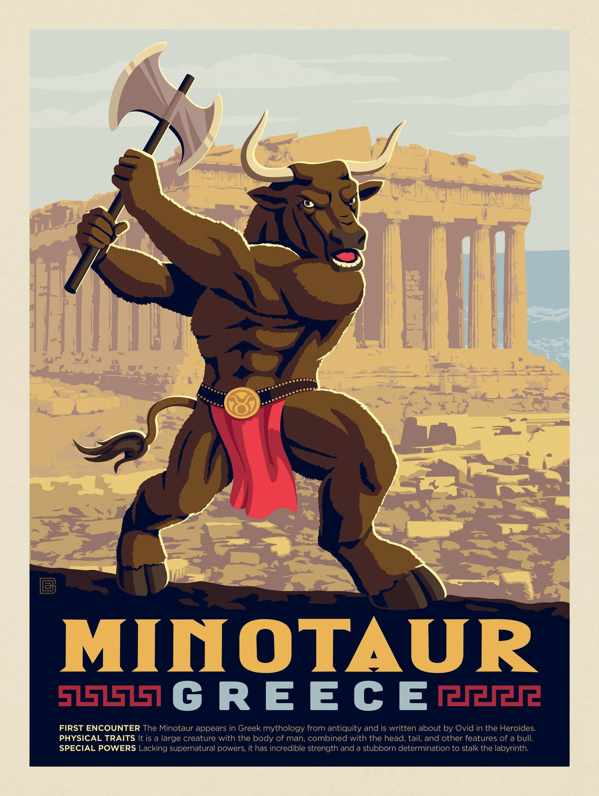 Mythical Creatures: Minotaur (Greece) - Puzzle - Artwork